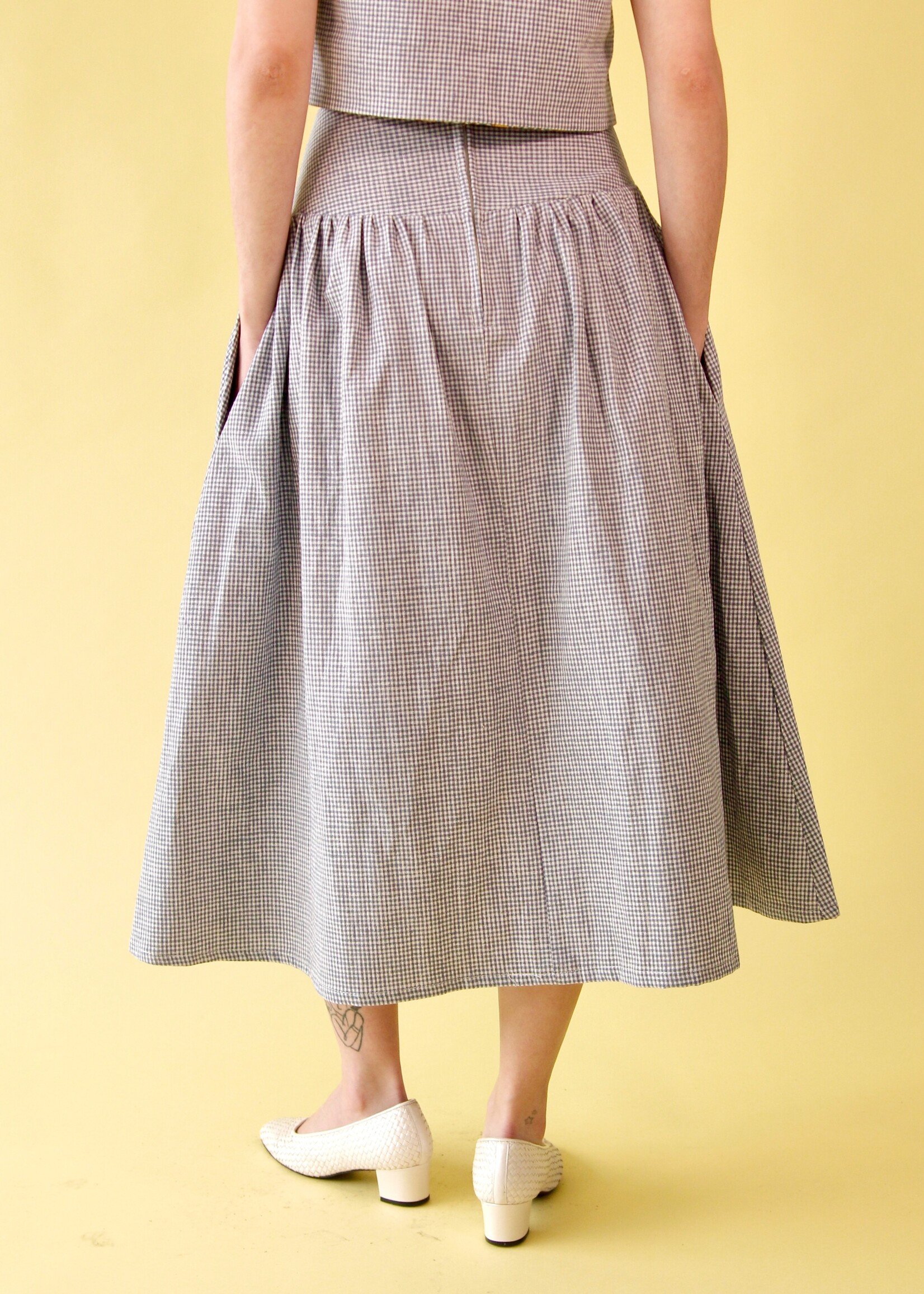 Studio Citizen Studio Citizen Maiden Skirt in Blue Gingham