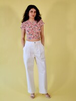 Studio Citizen Pleated Pants - White Denim