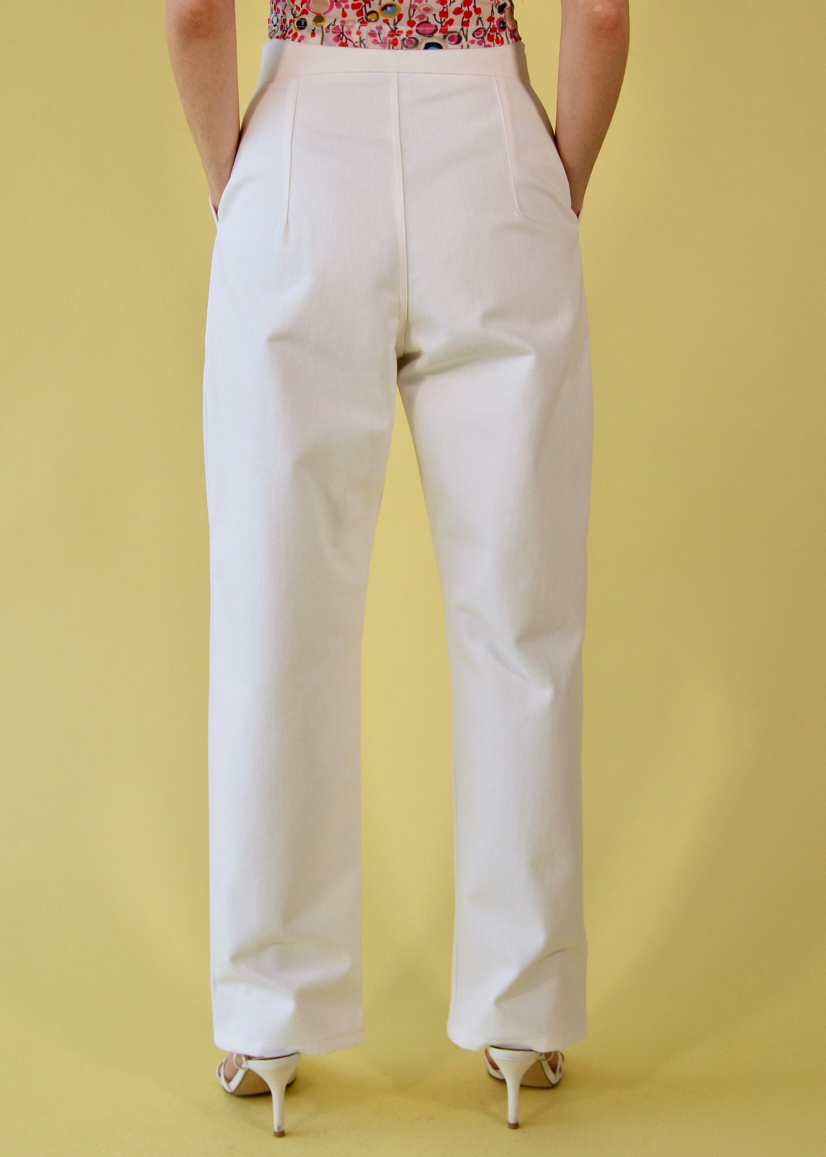 Studio Citizen Studio Citizen Pleated Pants - White Denim