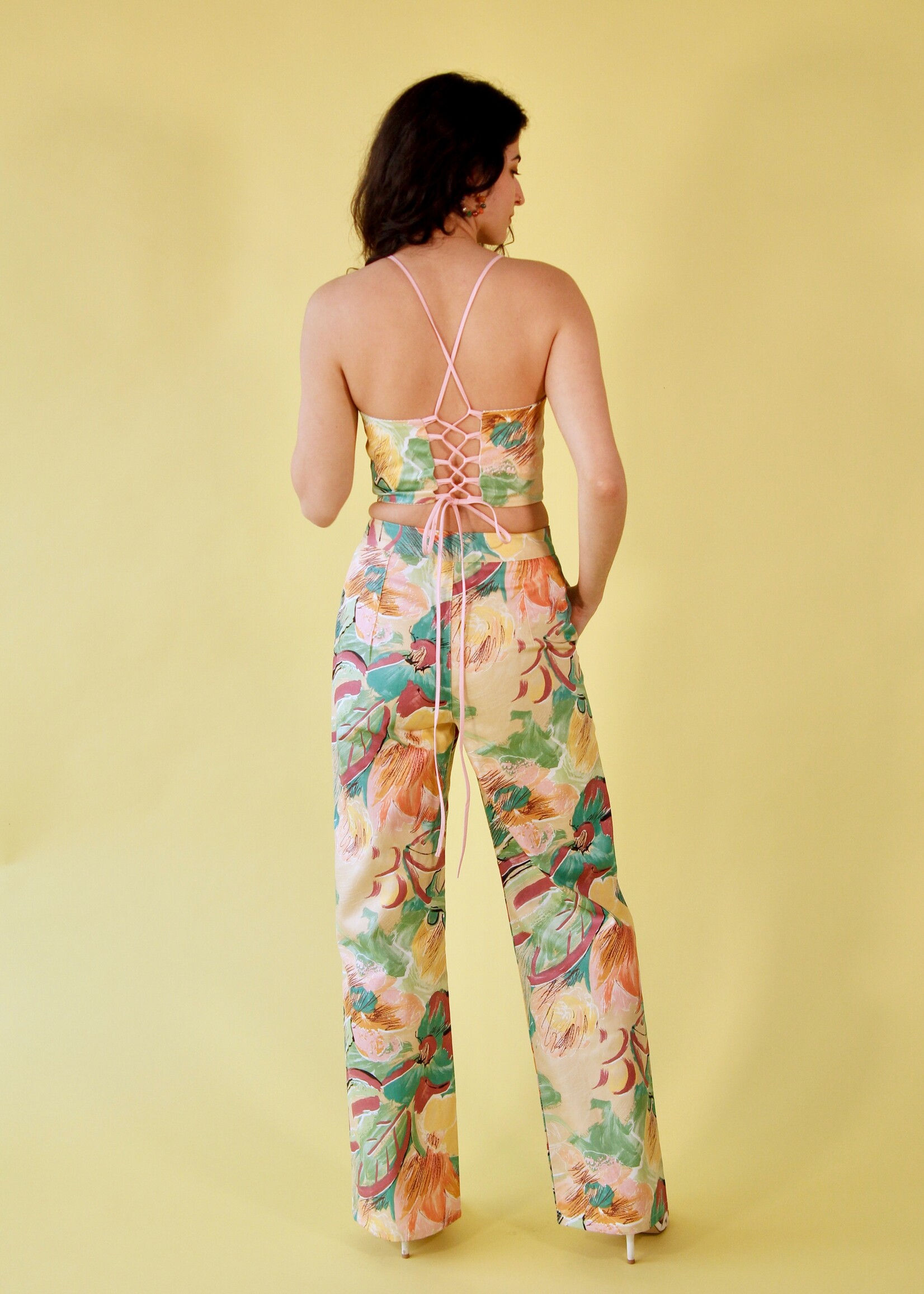 Studio Citizen Studio Citizen Straight Cut Pants  in Tropical Floral