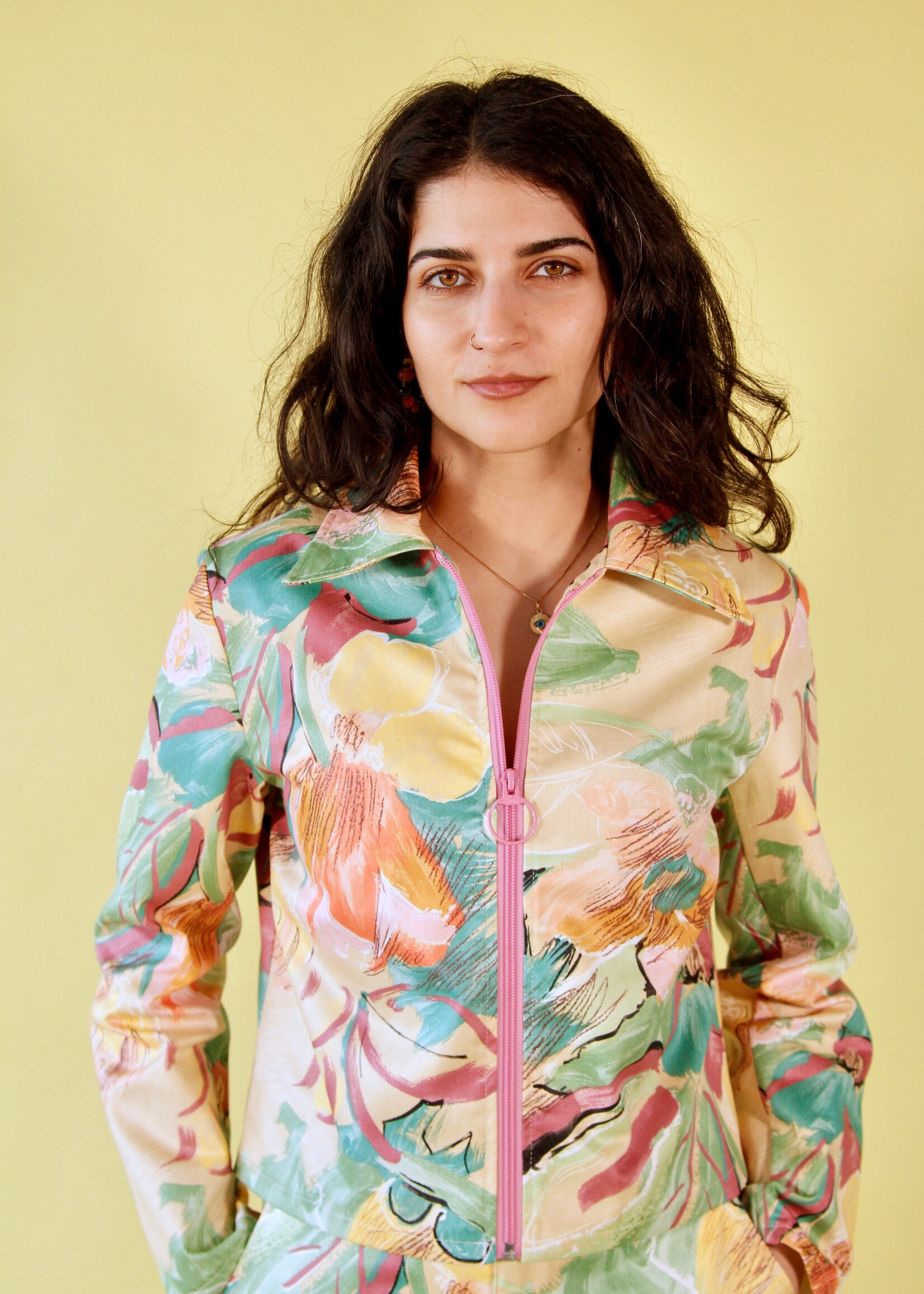 Studio Citizen Studio Citizen Zipper Jacket in Tropical Floral