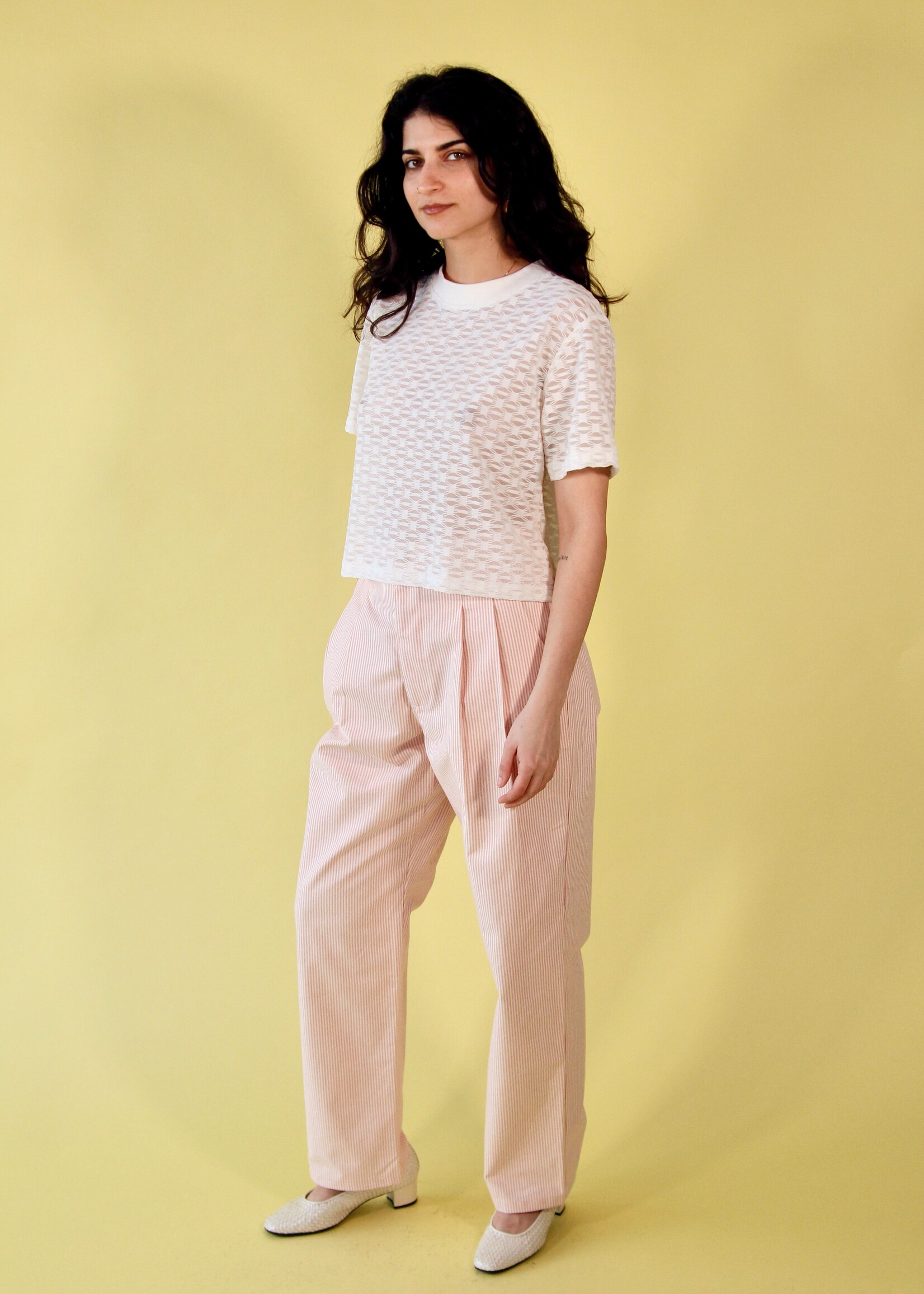 Studio Citizen Studio Citizen Perfect Tee in Cream Mesh