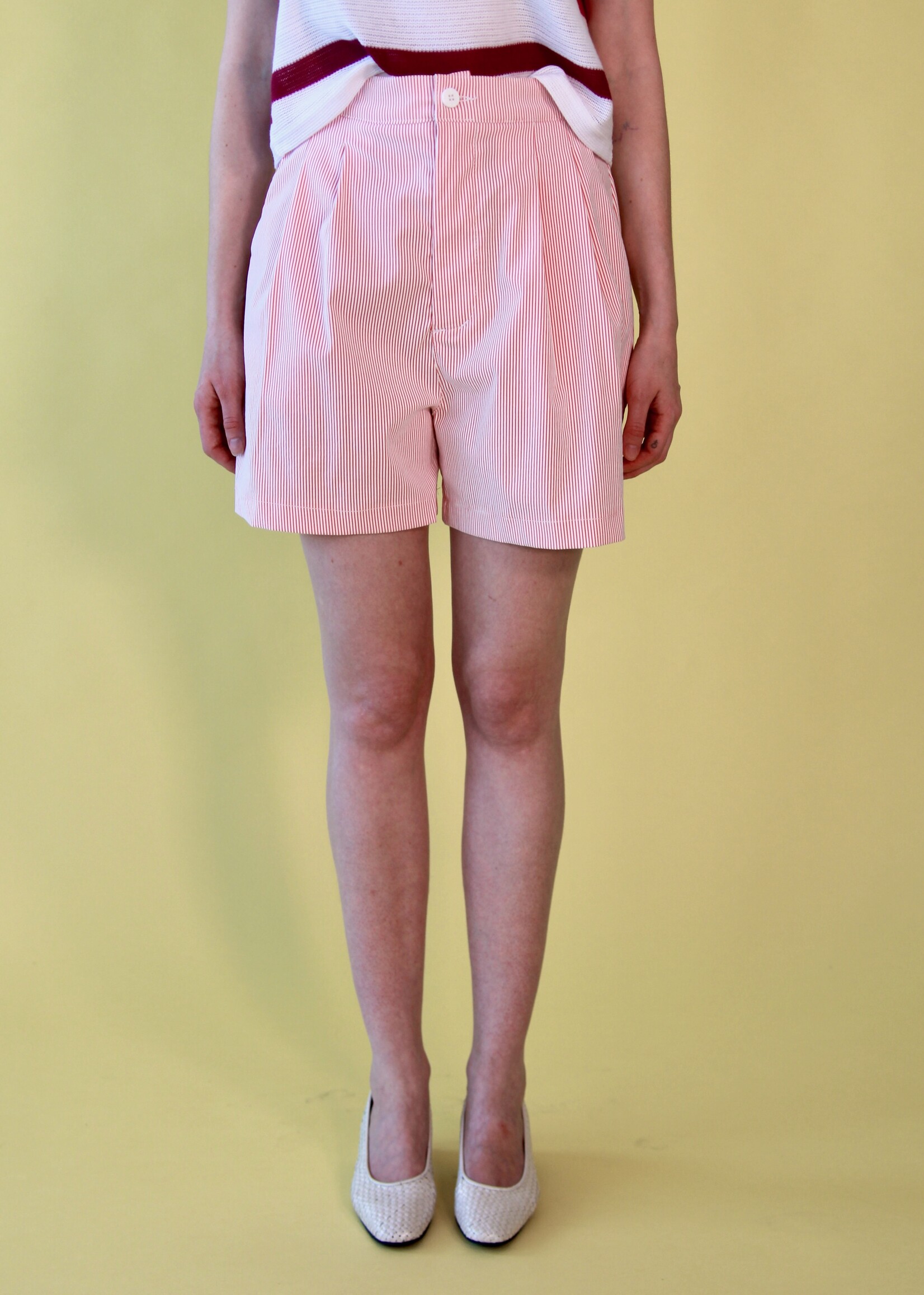 Studio Citizen Studio Citizen Pleated Shorts in Candy Stripe
