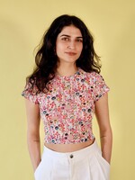 Studio Citizen Baby Tee in Abstract Floral Mesh