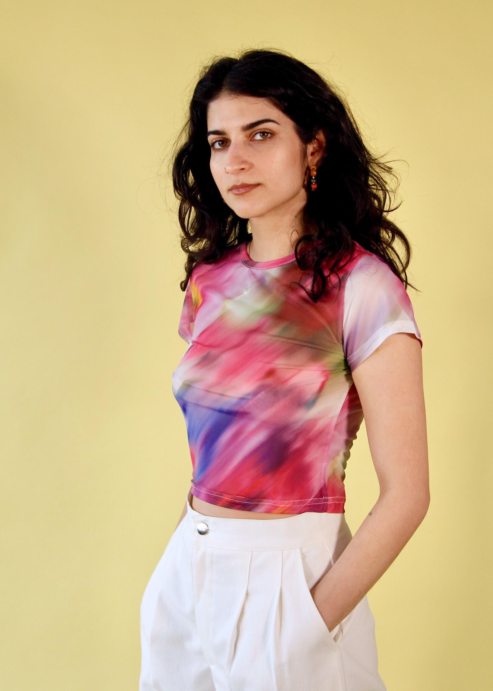 Studio Citizen Studio Citizen Baby Tee - Impressionist Mesh