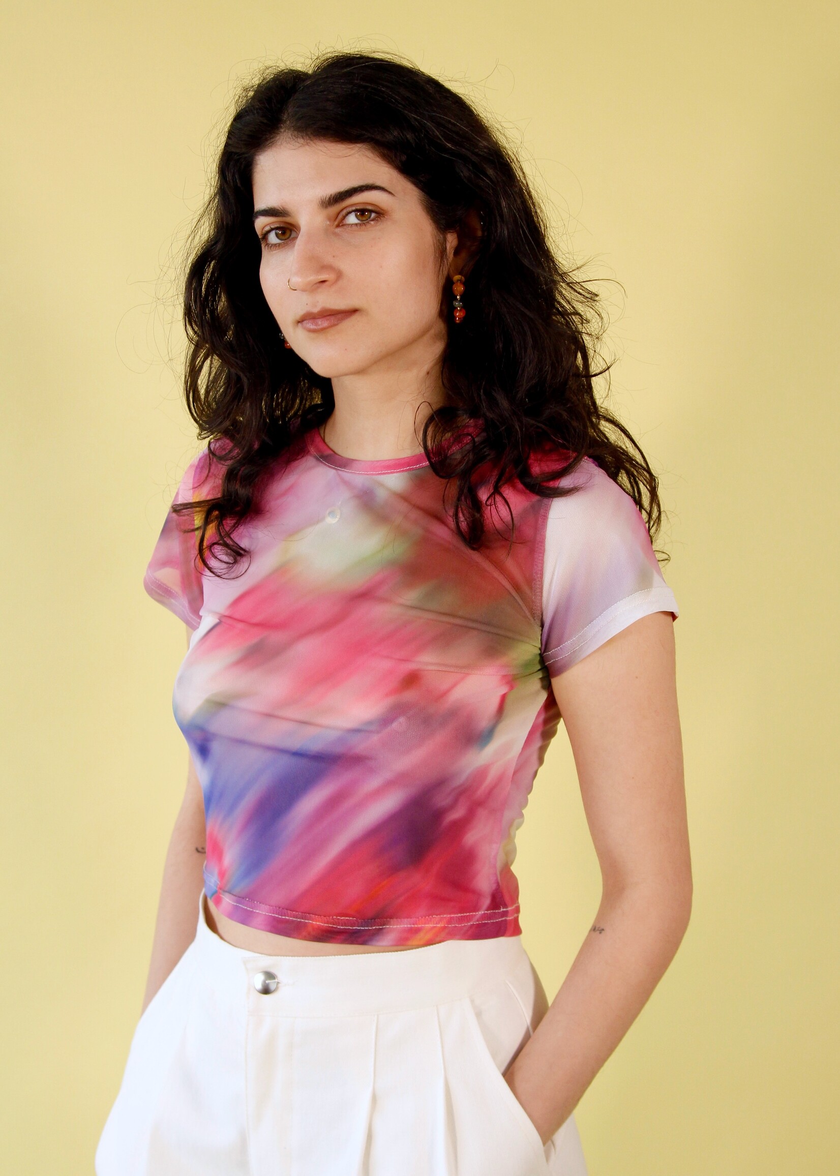 Studio Citizen Studio Citizen Baby Tee - Impressionist Mesh