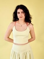 Studio Citizen Maiden Top in Lime Pin-Stripe
