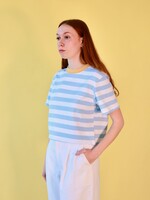 Studio Citizen Studio Citizen Perfect Tee in Light Blue Stripe