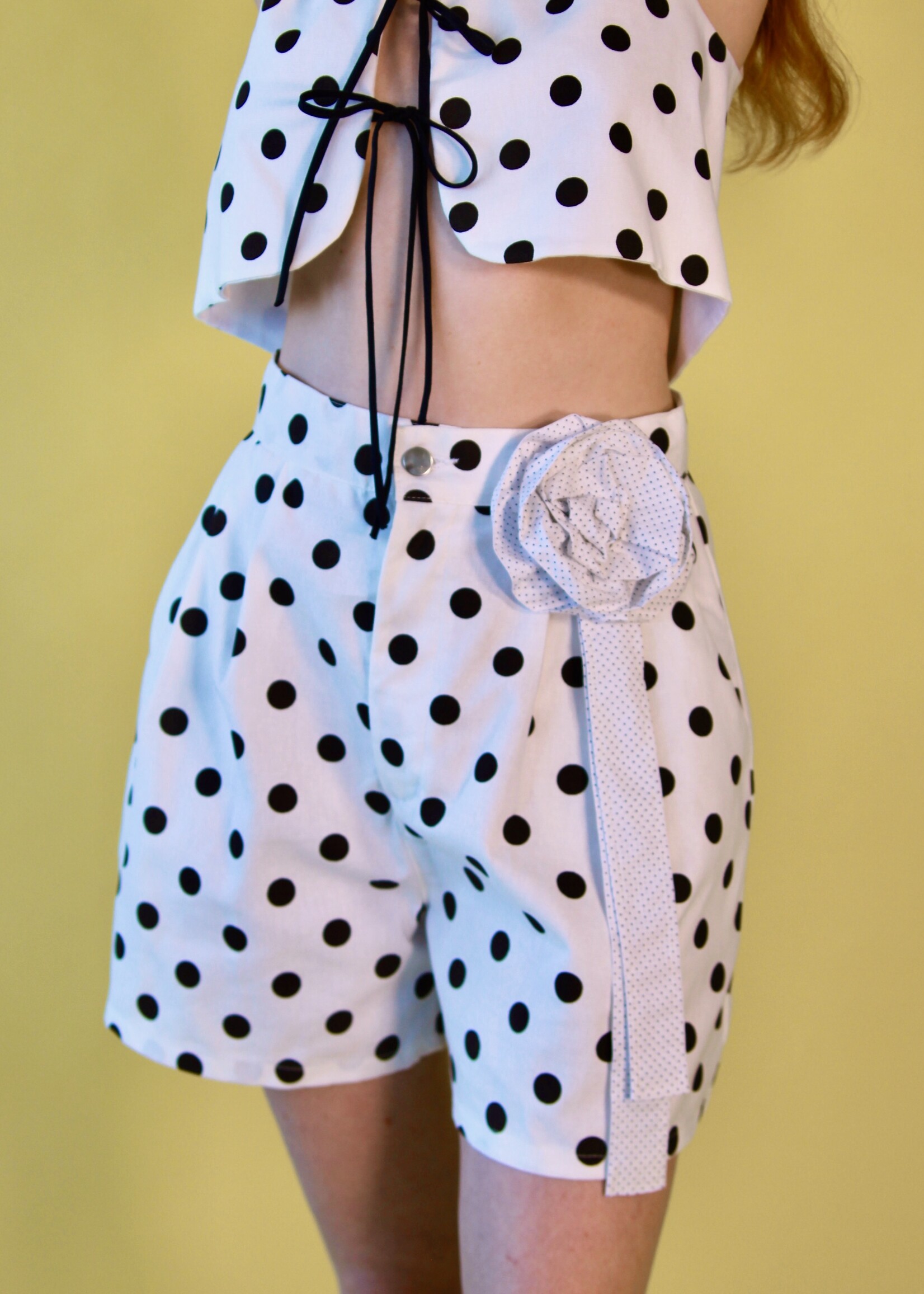 Studio Citizen Studio Citizen Pleated Shorts in Polka Dot