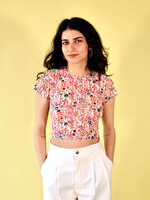 Studio Citizen Baby Tee in Abstract Floral Mesh