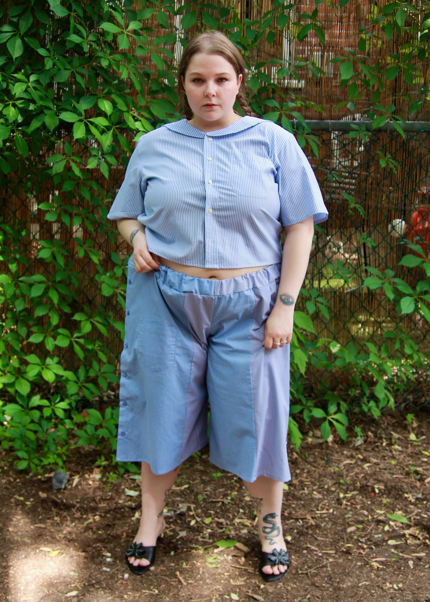 Studio Citizen Studio Citizen Upcycled Sailor Top - Blue Stripe XL