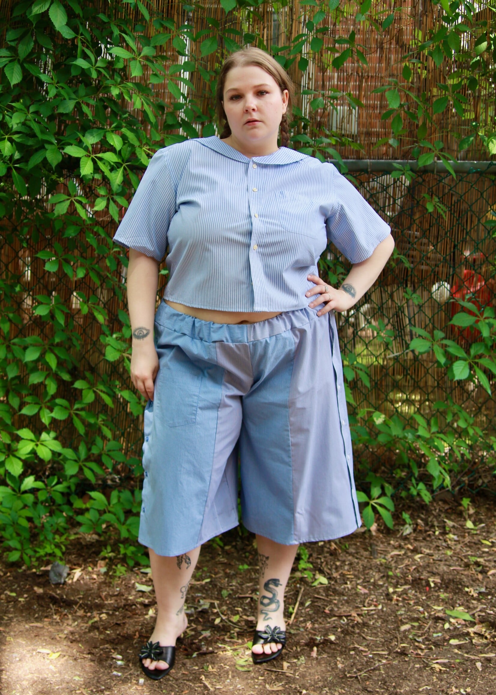 Studio Citizen Studio Citizen Upcycled Sailor Top - Blue Stripe XL