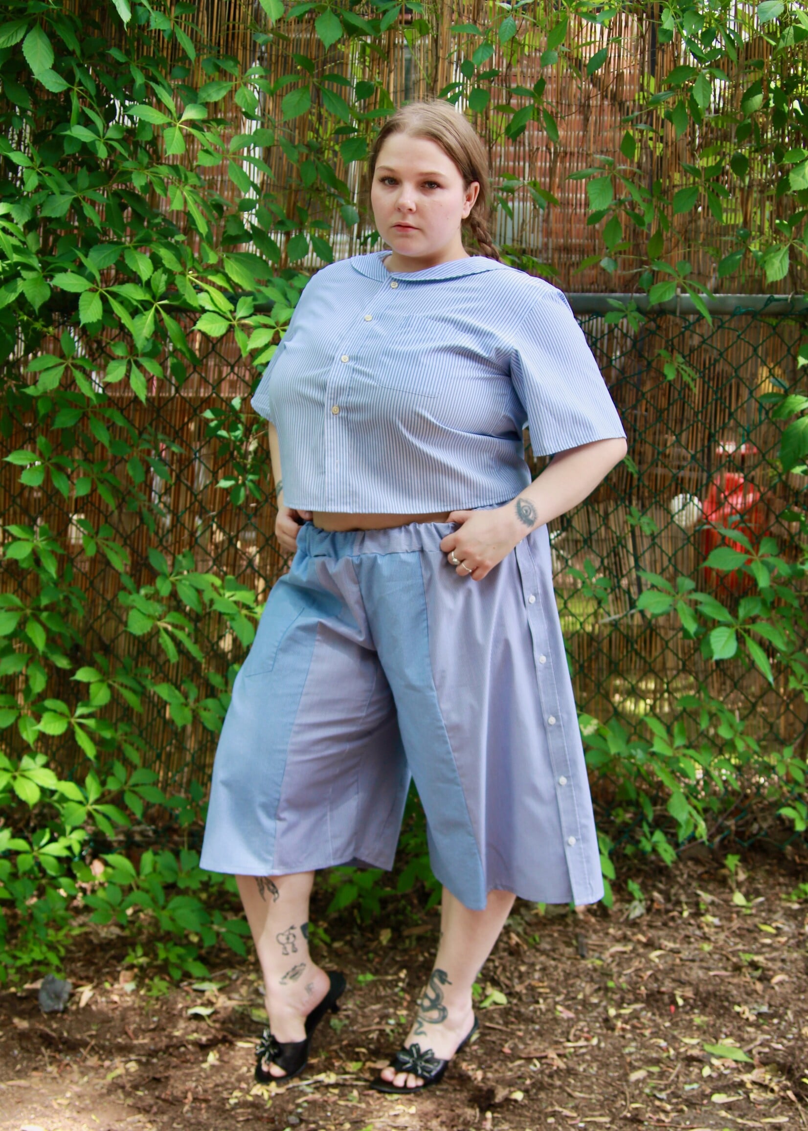 Studio Citizen Studio Citizen Upcycled Sailor Top - Blue Stripe XL