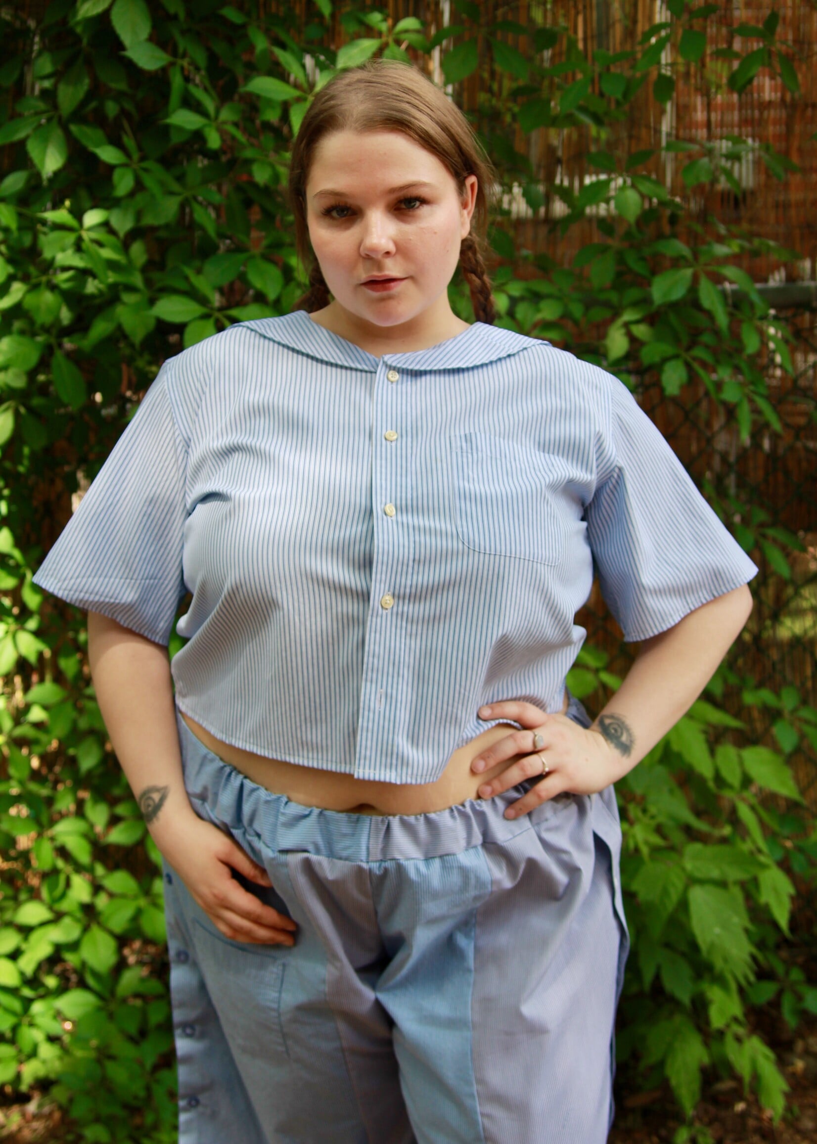 Studio Citizen Studio Citizen Upcycled Sailor Top - Blue Stripe XL