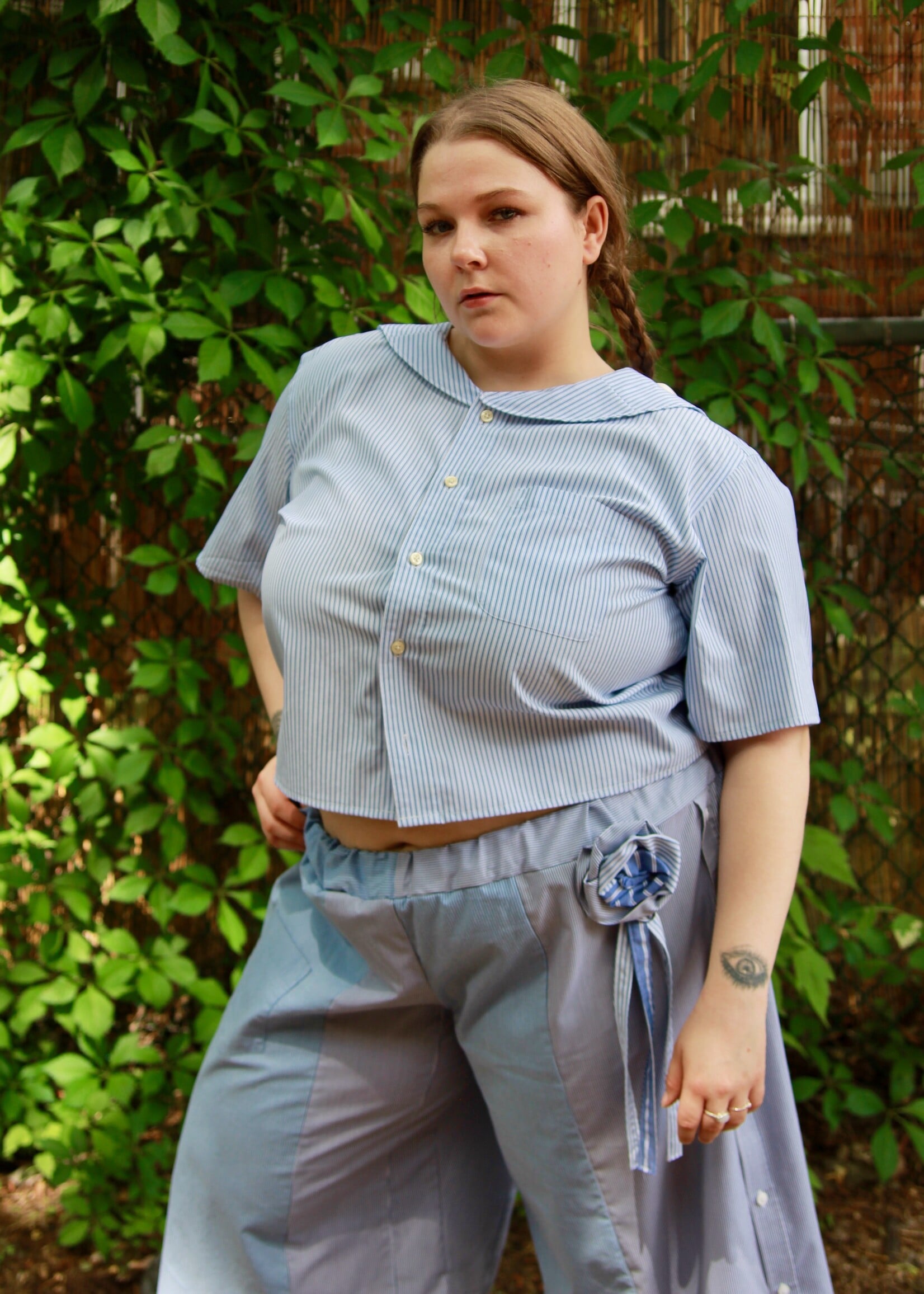 Studio Citizen Studio Citizen Upcycled Sailor Top - Blue Stripe XL