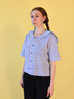 Studio Citizen Upcycled Sailor Top - Stripes and Boats XS