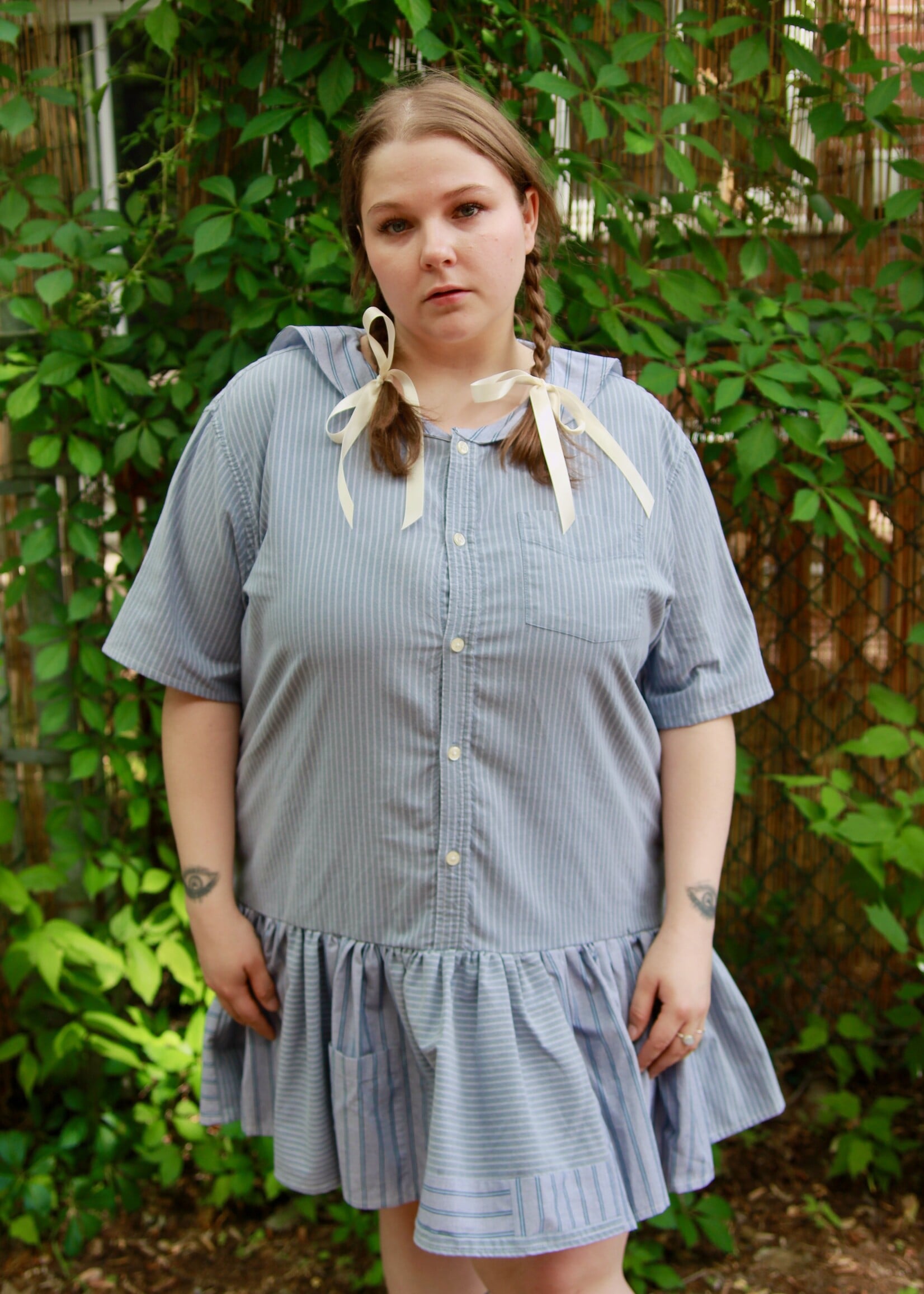 Studio Citizen Studio Citizen Upcycled Sailor Dress - Grey Stripe XL