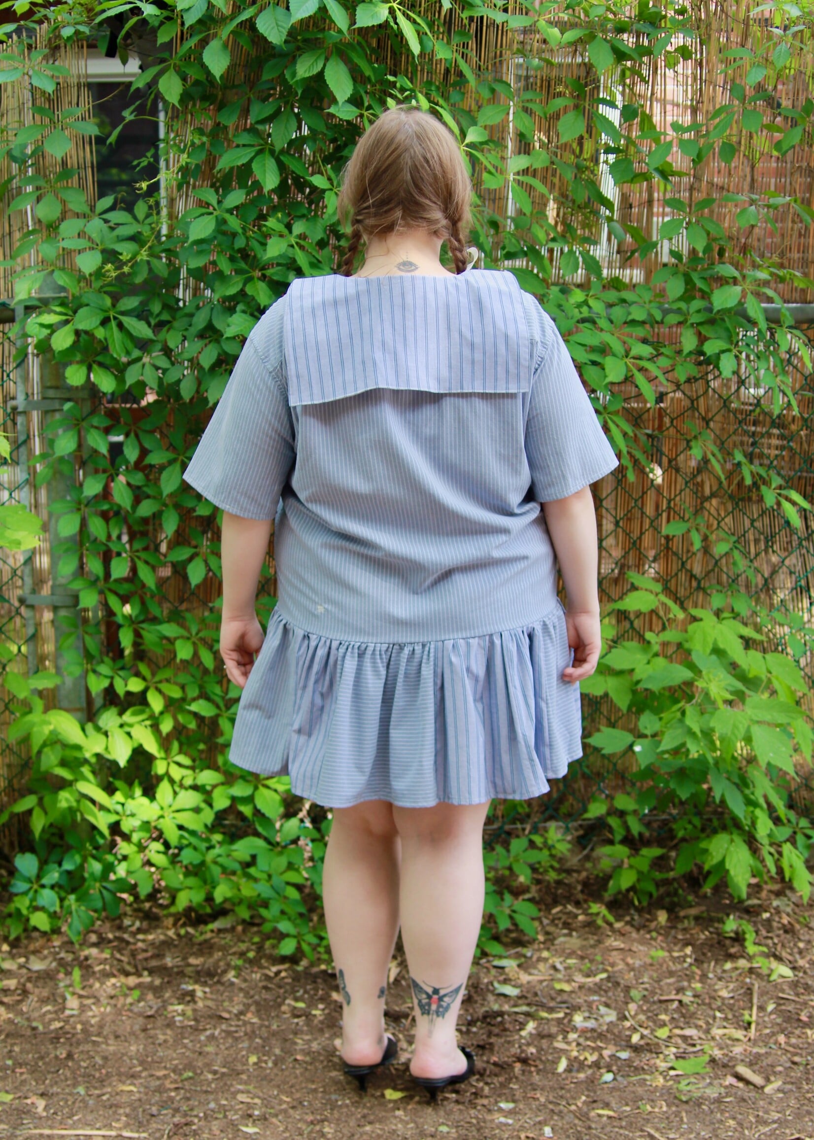 Studio Citizen Studio Citizen Upcycled Sailor Dress - Grey Stripe XL