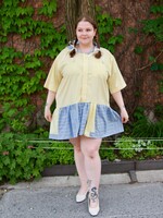 Studio Citizen Upcycled Sailor Dress - Grey Stripe XL