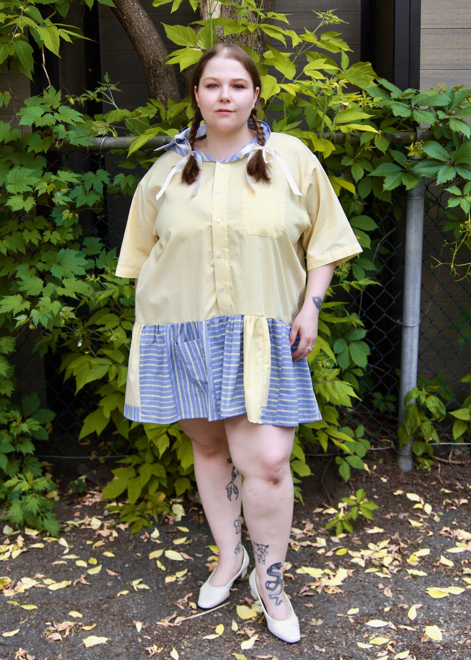 Studio Citizen Studio Citizen Upcycled Sailor Dress - Grey Stripe XL