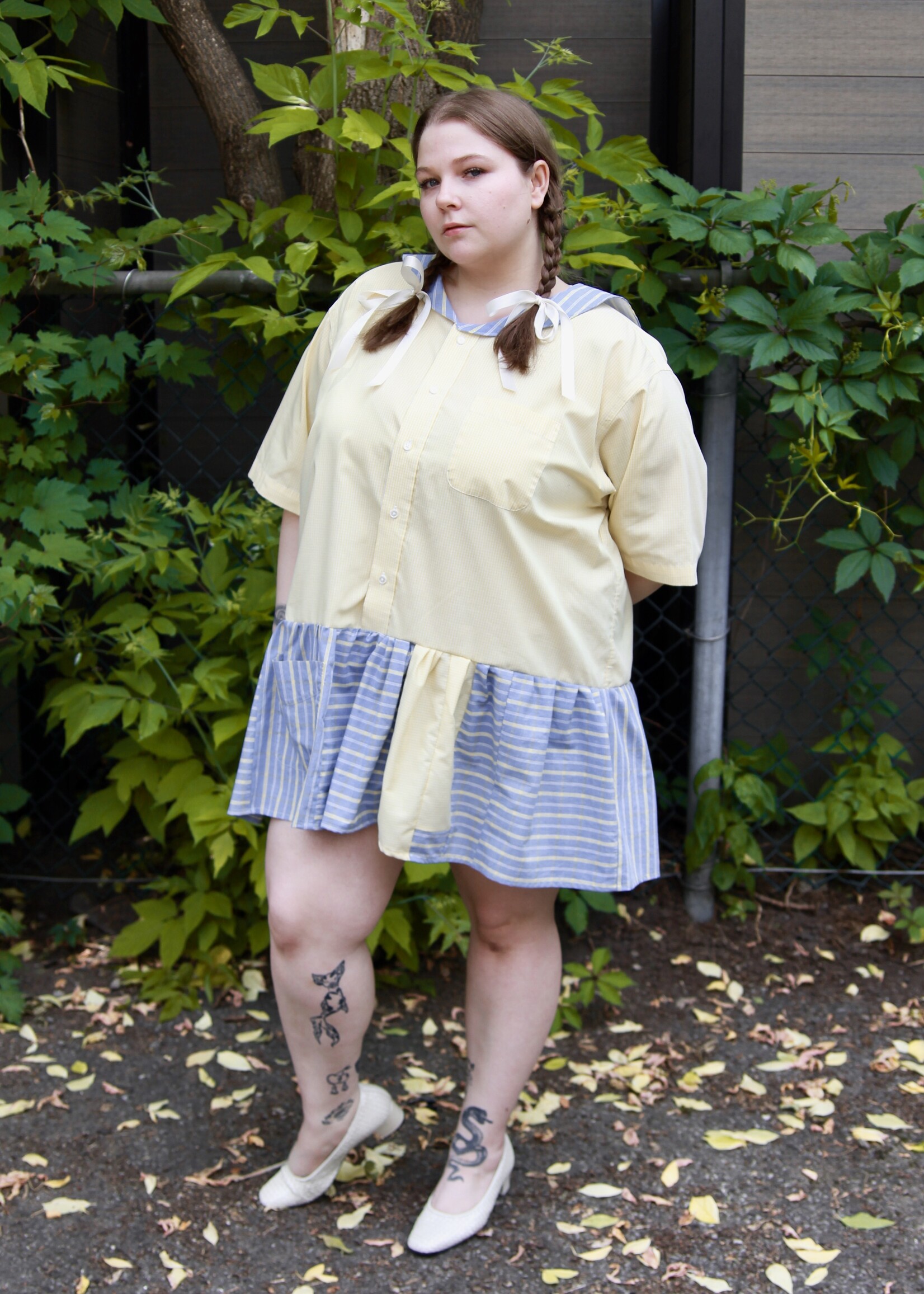 Studio Citizen Studio Citizen Upcycled Sailor Dress - Grey Stripe XL