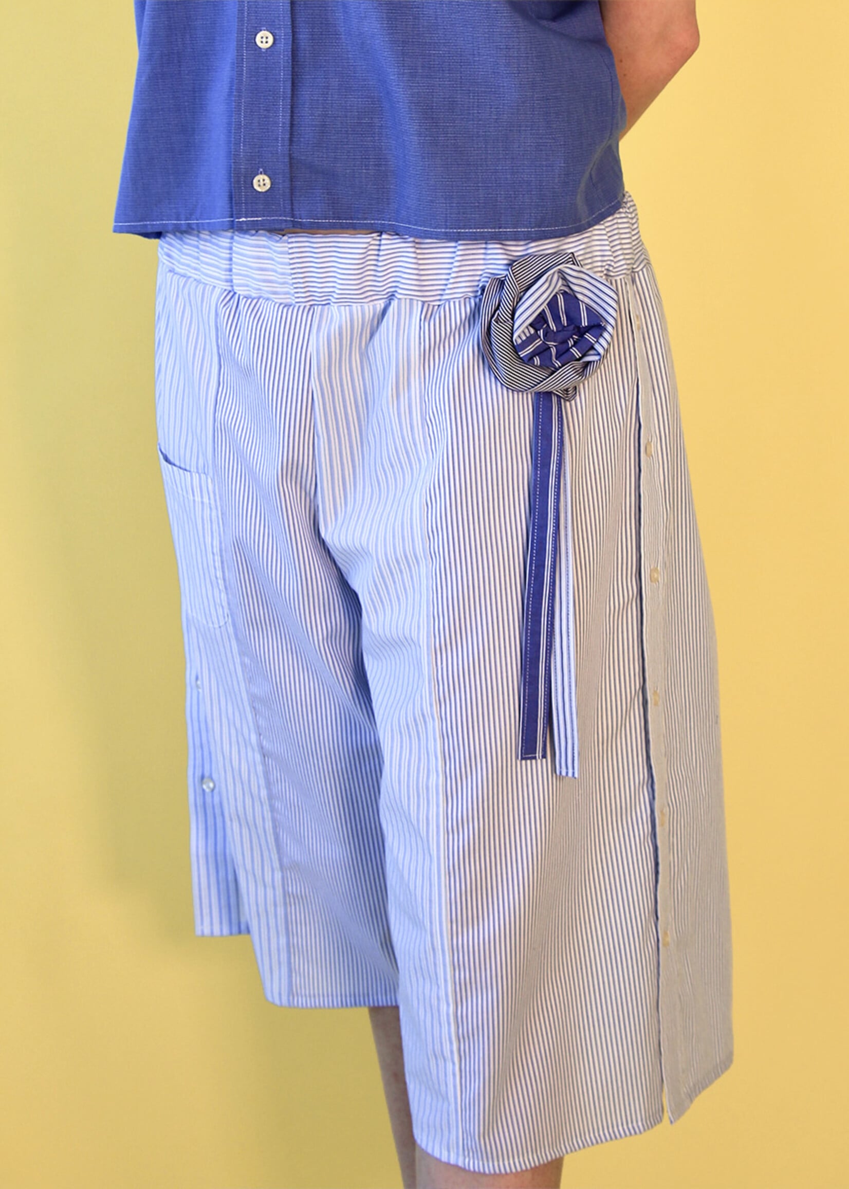 Studio Citizen Studio Citizen Upcycled Sailor Shorts - Blue Stripe M/L