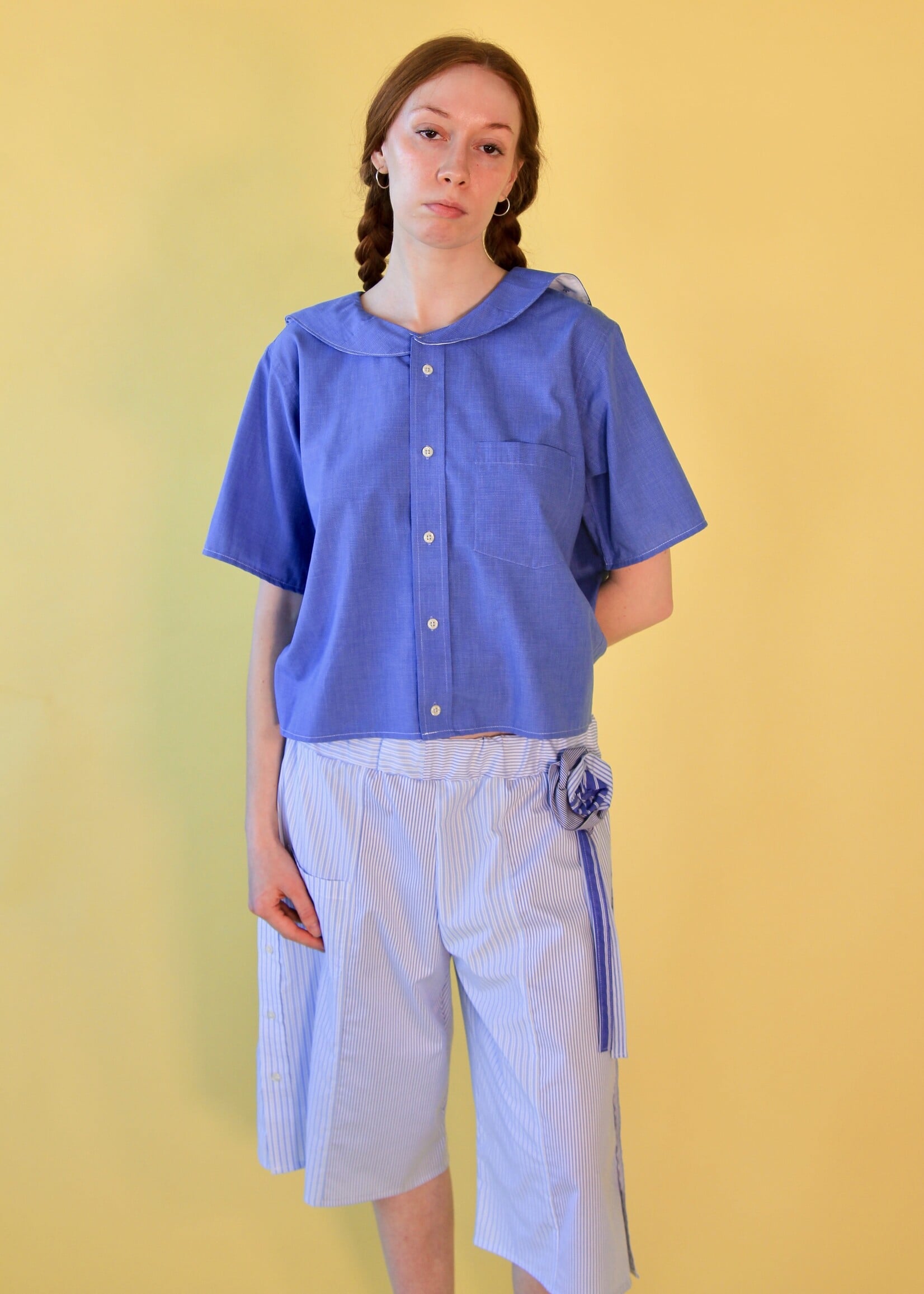 Studio Citizen Studio Citizen Upcycled Sailor Shorts - Blue Stripe M/L