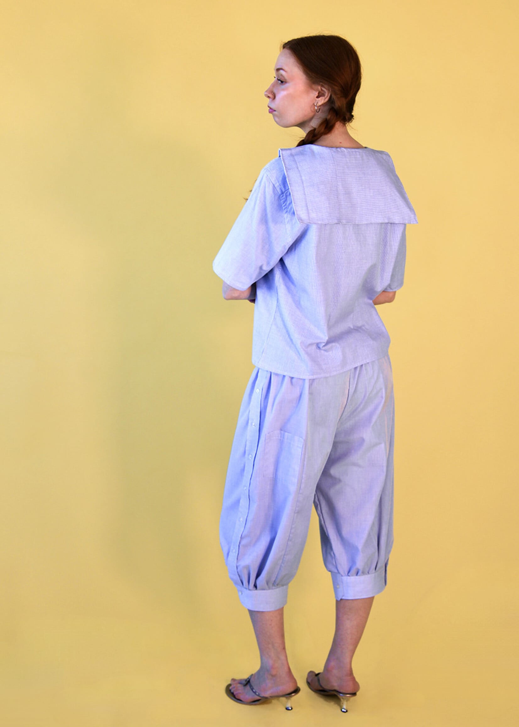 Studio Citizen Upcycled Sailor Bloomers - Light Blue M/L