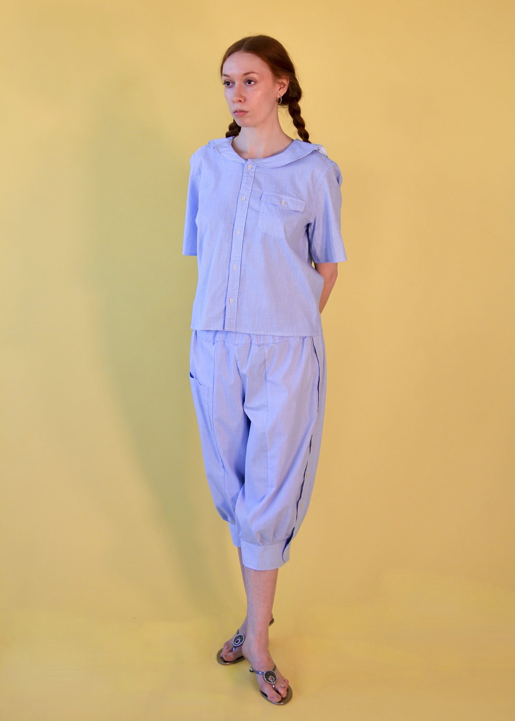 Studio Citizen Upcycled Sailor Bloomers - Light Blue M/L