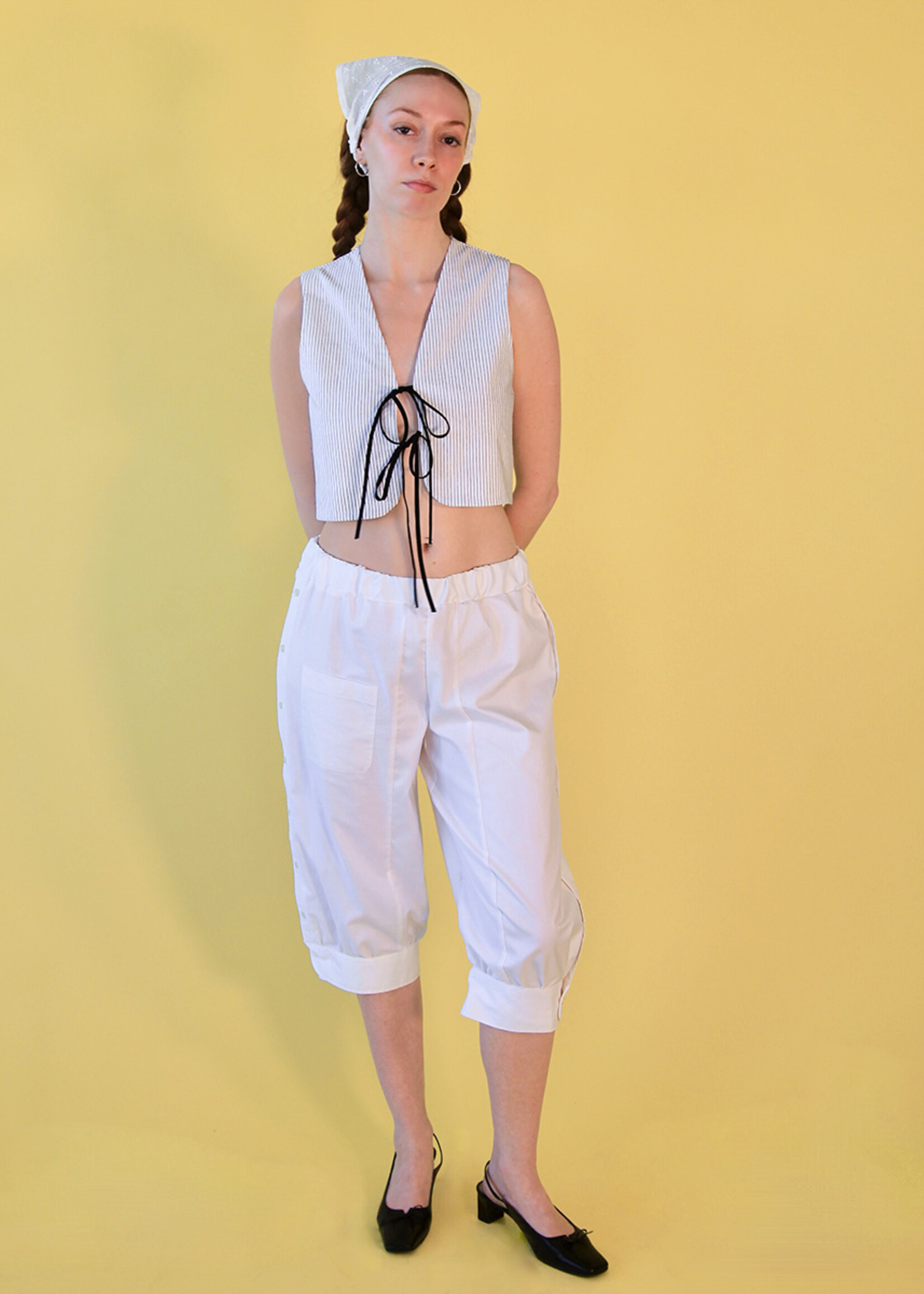 Studio Citizen Upcycled Sailor Bloomers - White XS/S