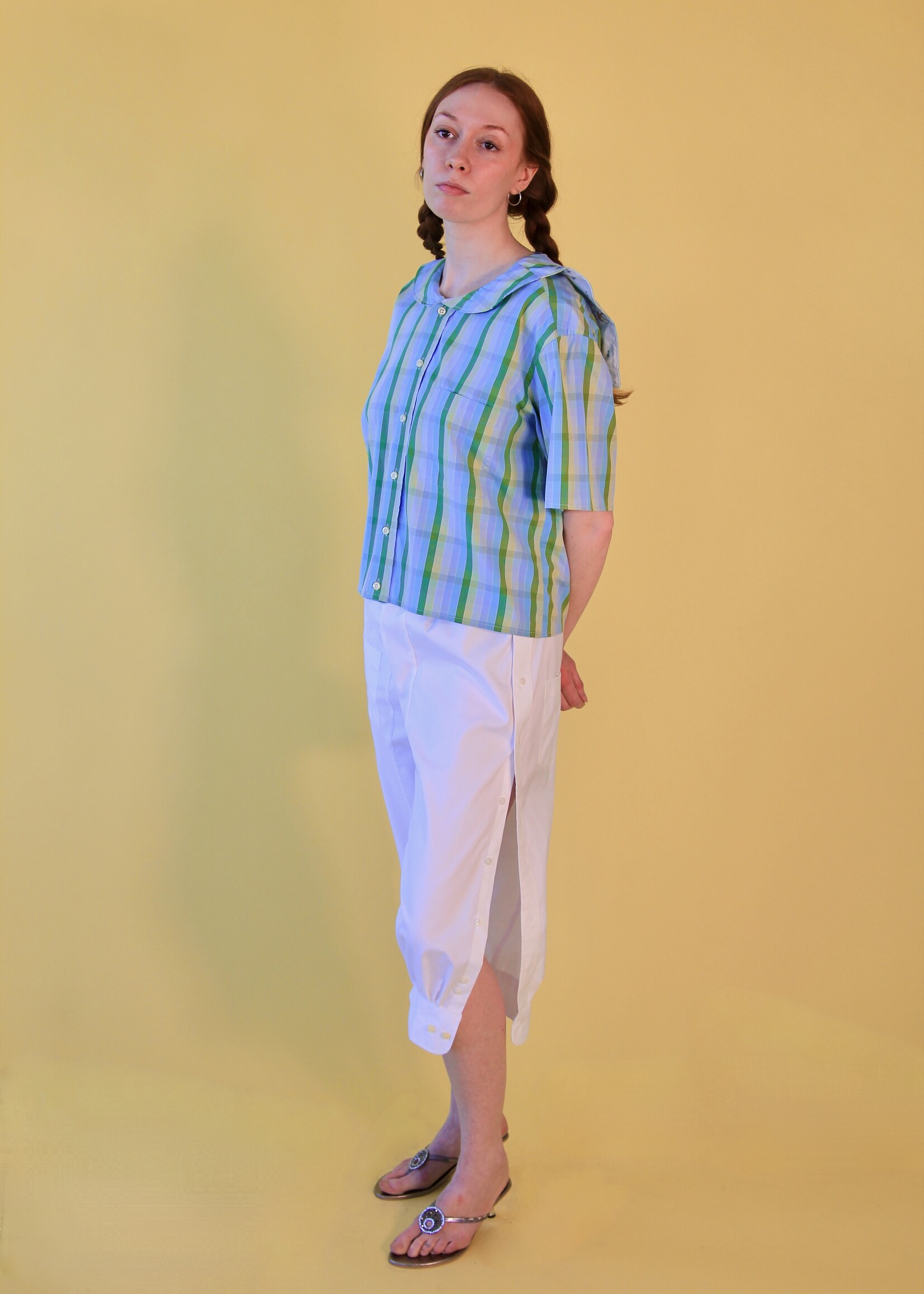 Studio Citizen Upcycled Sailor Bloomers - White XS/S