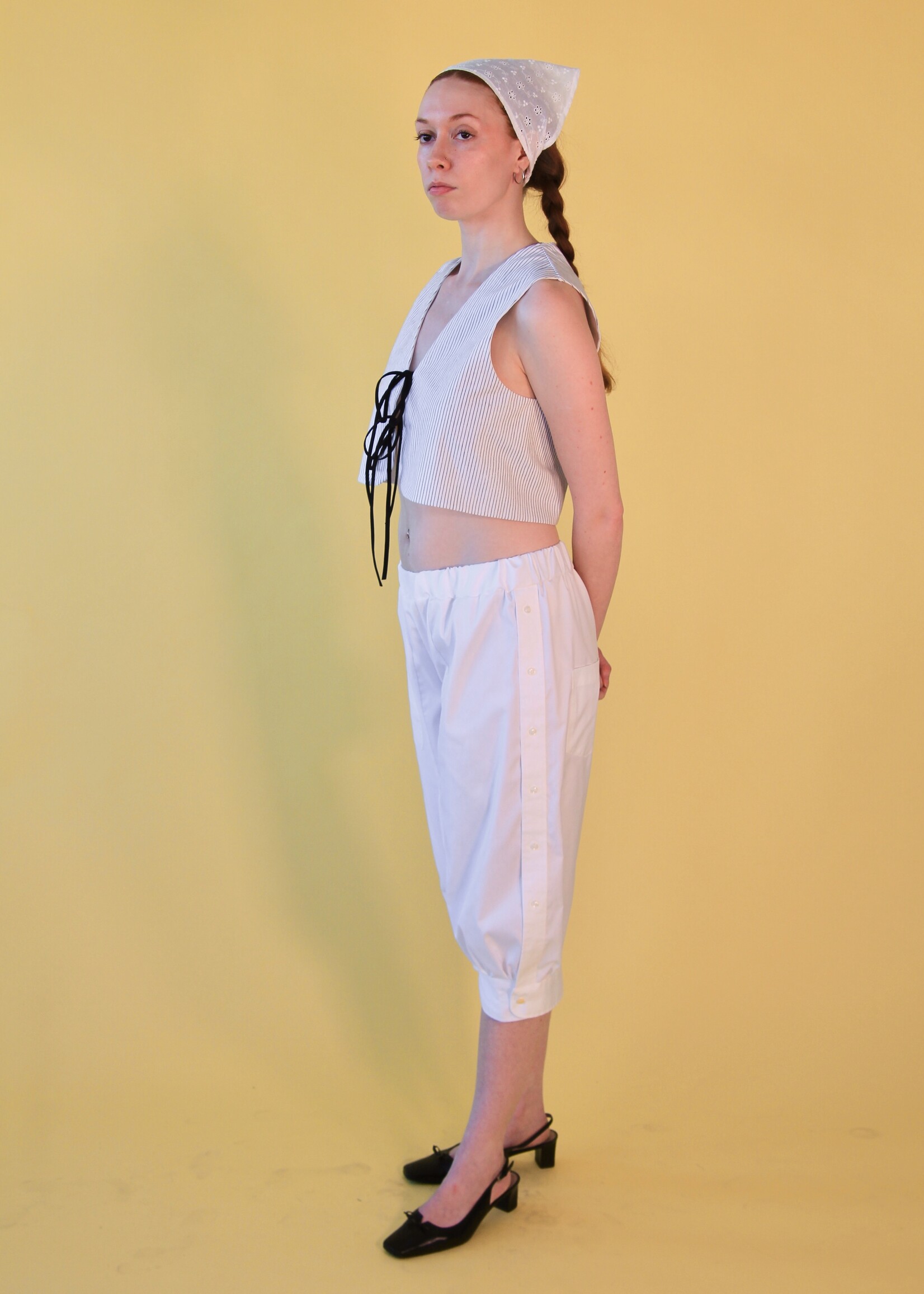 Studio Citizen Upcycled Sailor Bloomers - White XS/S