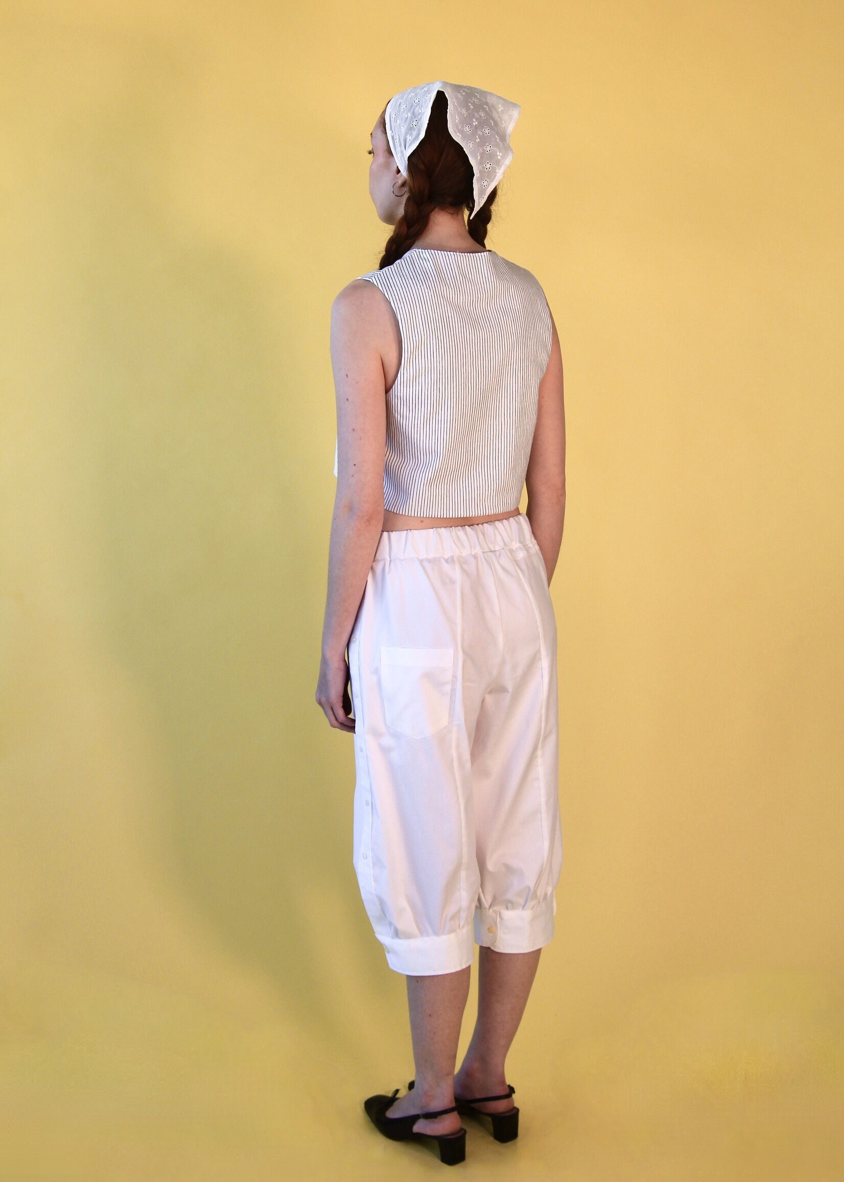 Studio Citizen Upcycled Sailor Bloomers - White XS/S