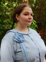Studio Citizen Mole X Studio Citizen Upcycled Sailor Rosette Pin - Chambray