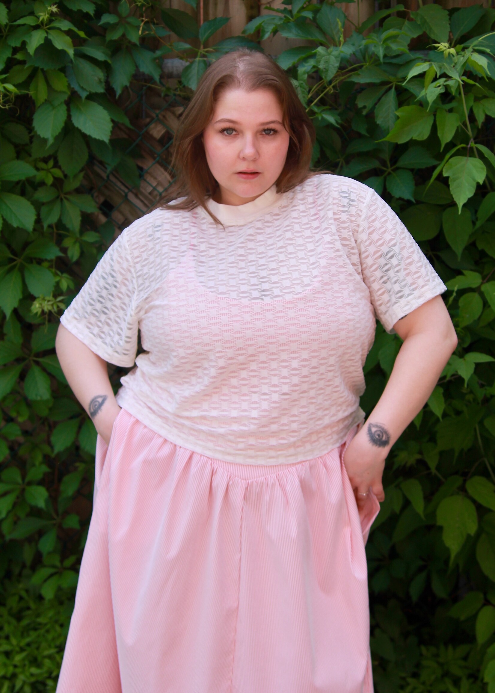 Studio Citizen Studio Citizen Perfect Tee in Cream Mesh