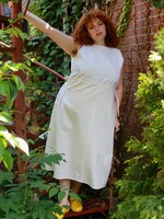 Studio Citizen Studio Citizen Upcycled Linen Dress - Tea Pots  - XL