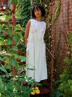 Studio Citizen Upcycled Linen Dress - Bo Peep  - M
