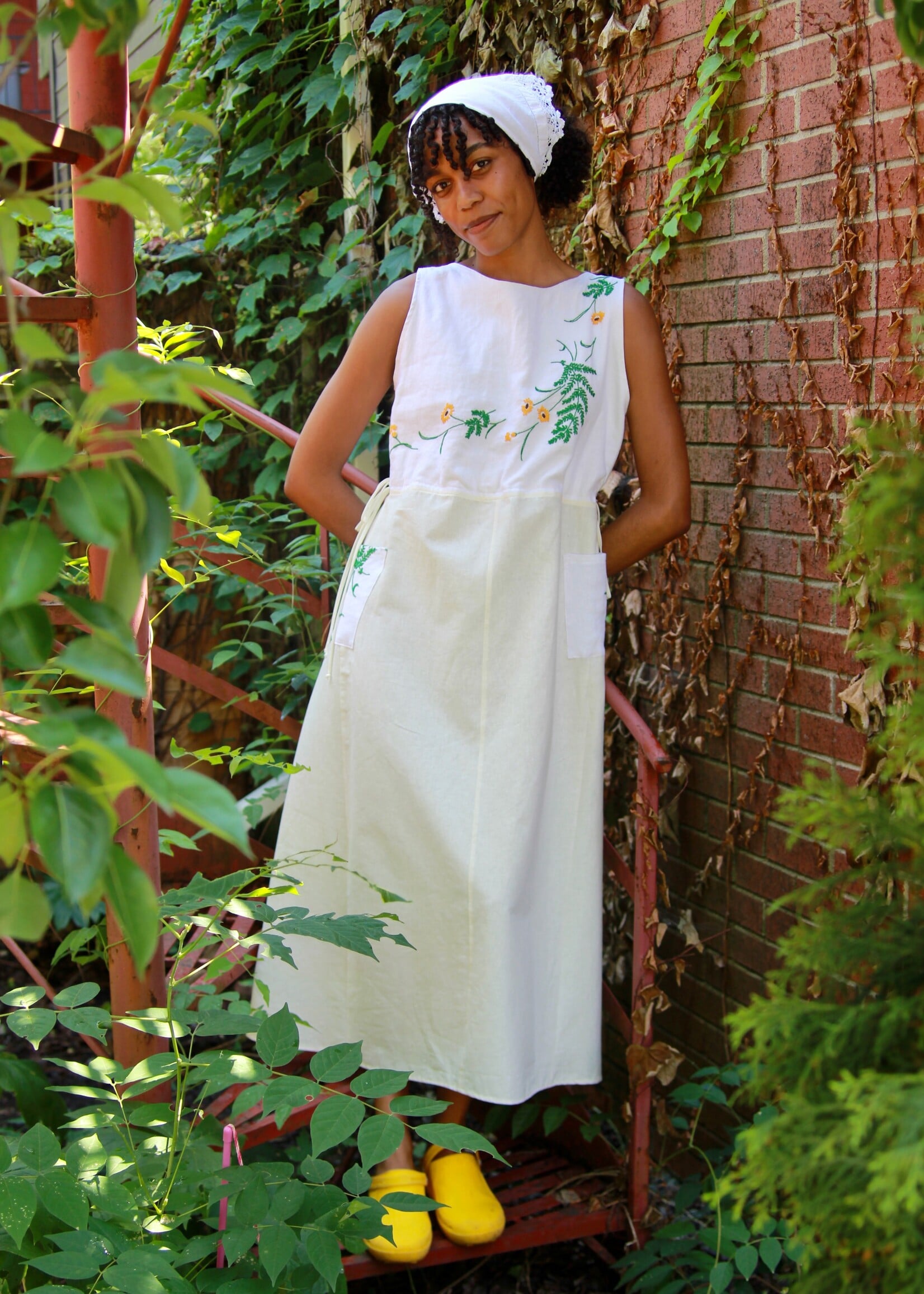 Studio Citizen Studio Citizen Upcycled Linen Dress - Dandelions  - S