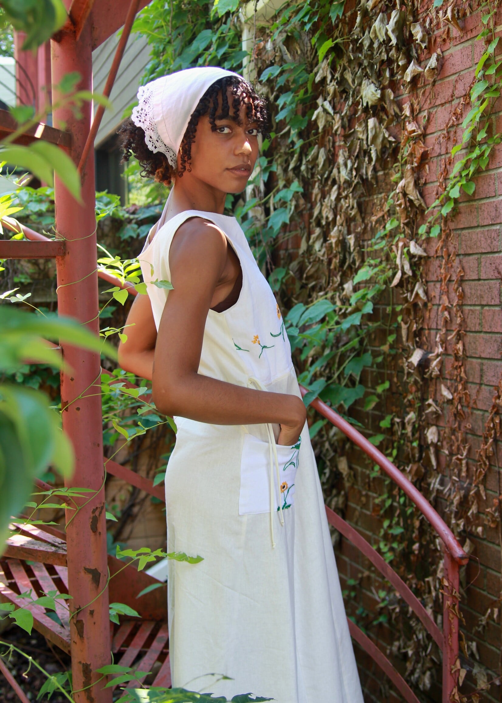Studio Citizen Studio Citizen Upcycled Linen Dress - Dandelions  - S