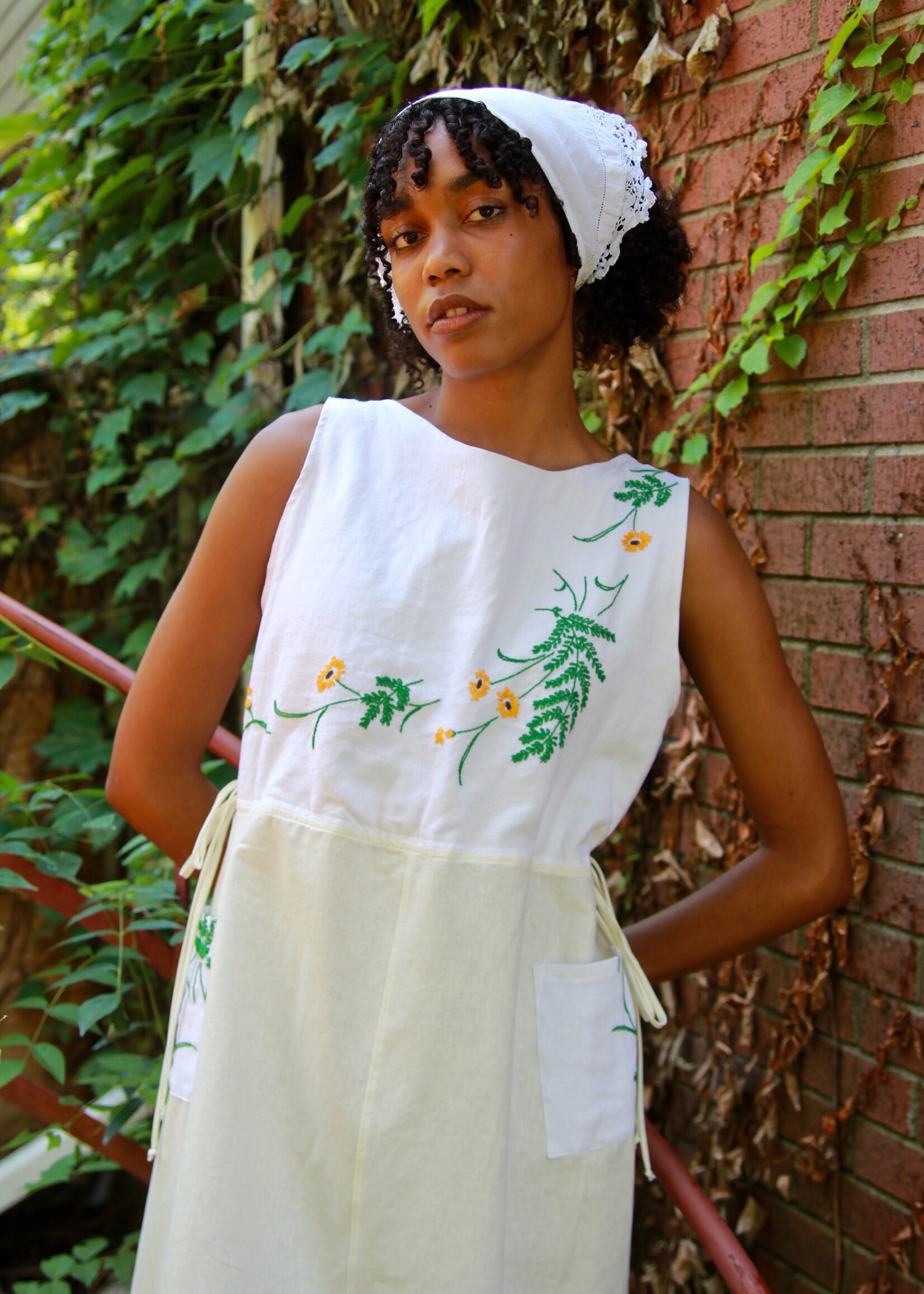 Studio Citizen Studio Citizen Upcycled Linen Dress - Dandelions  - S