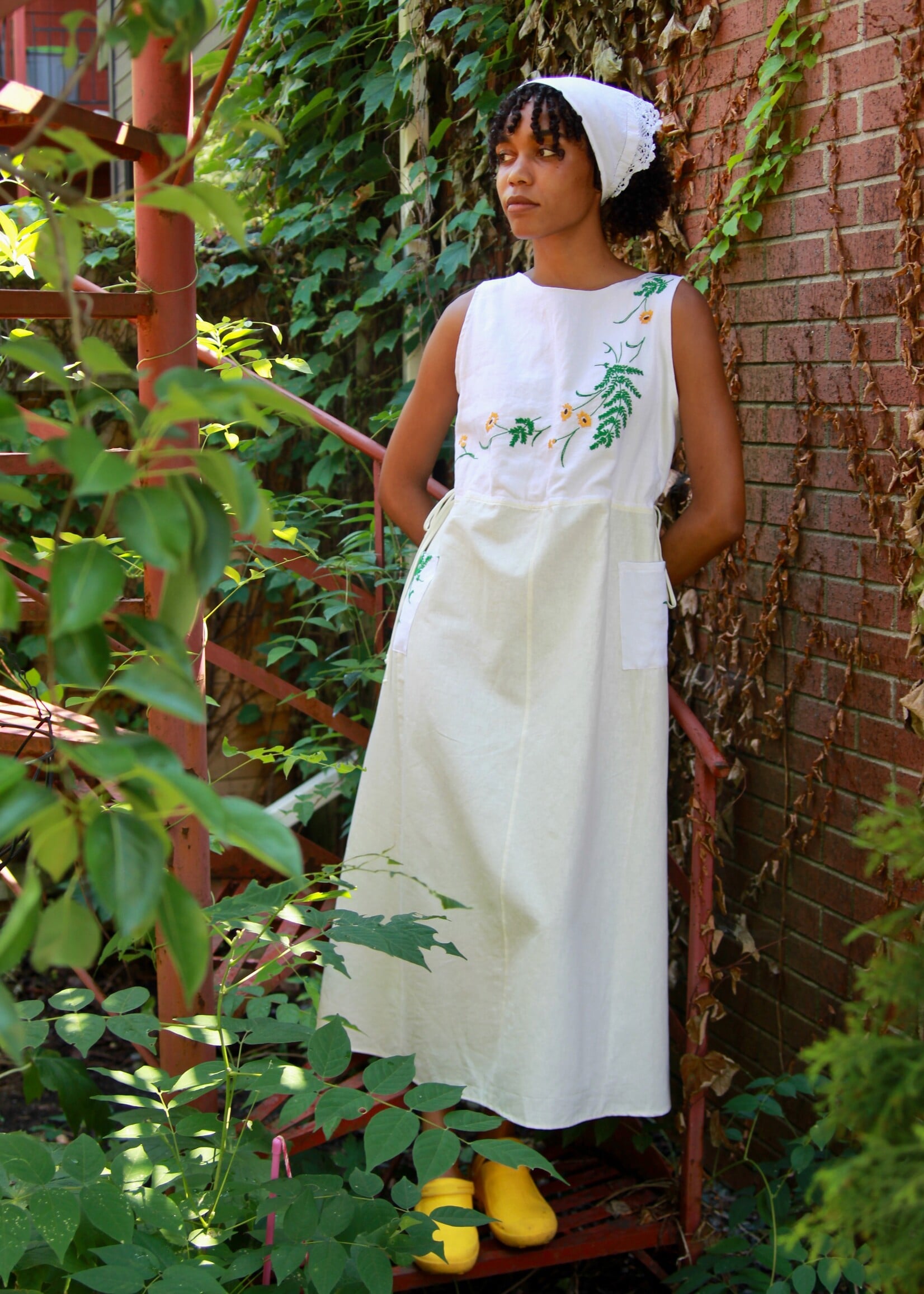 Studio Citizen Studio Citizen Upcycled Linen Dress - Dandelions  - S