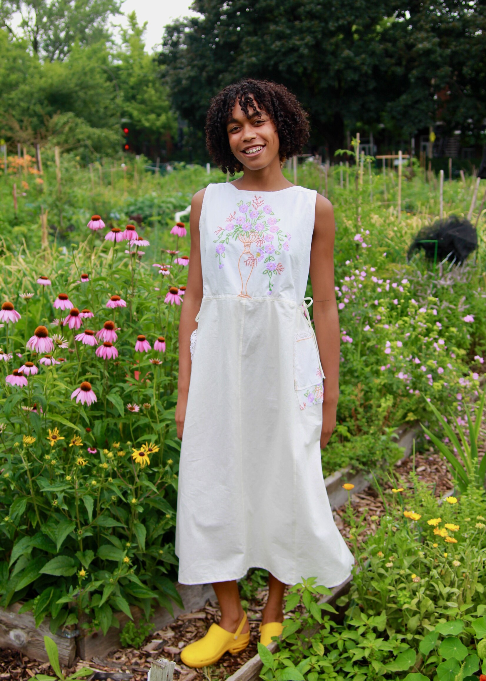 Studio Citizen Studio Citizen Upcycled Linen Dress  -Bouquet - XS