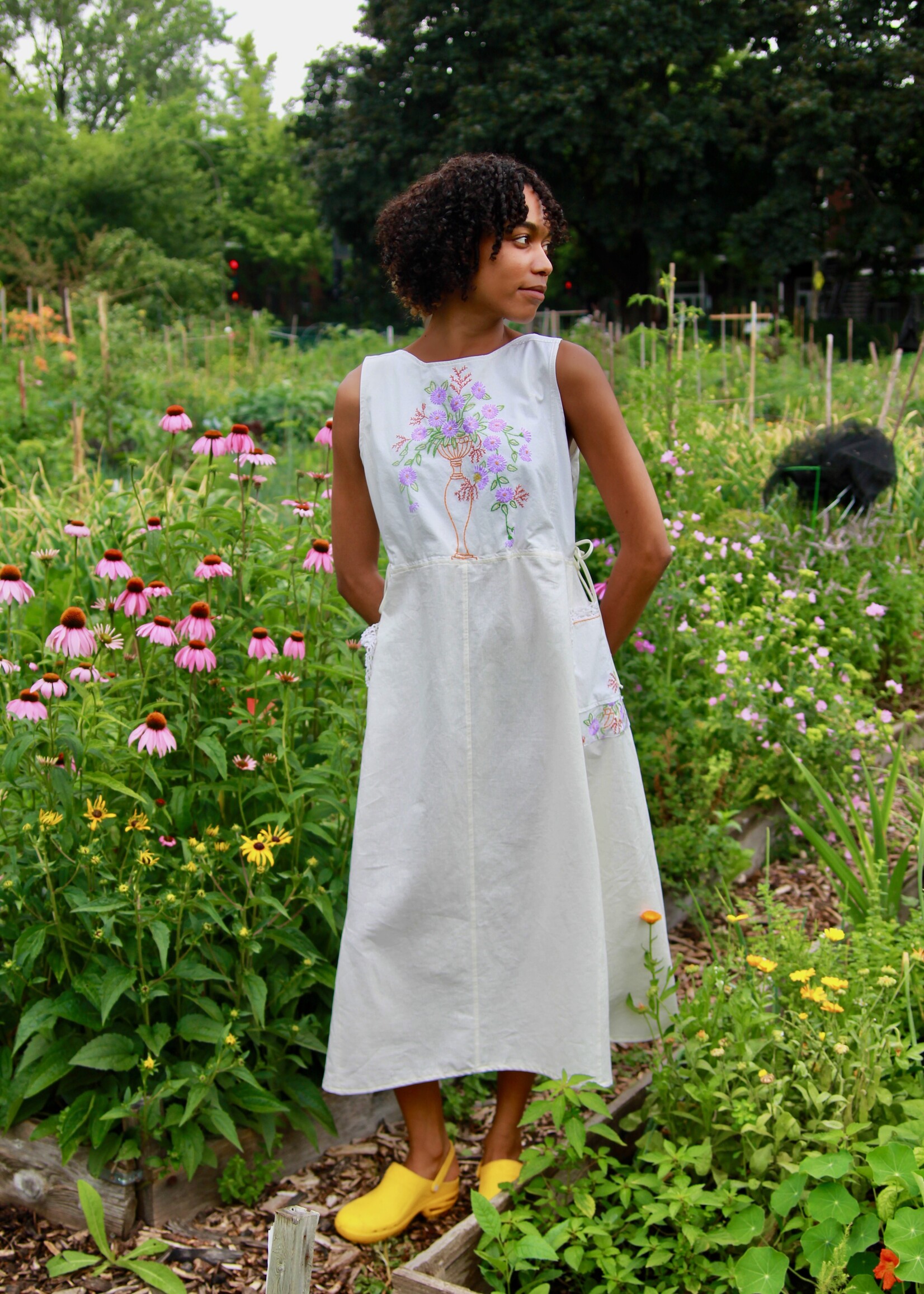 Studio Citizen Studio Citizen Upcycled Linen Dress  -Bouquet - XS