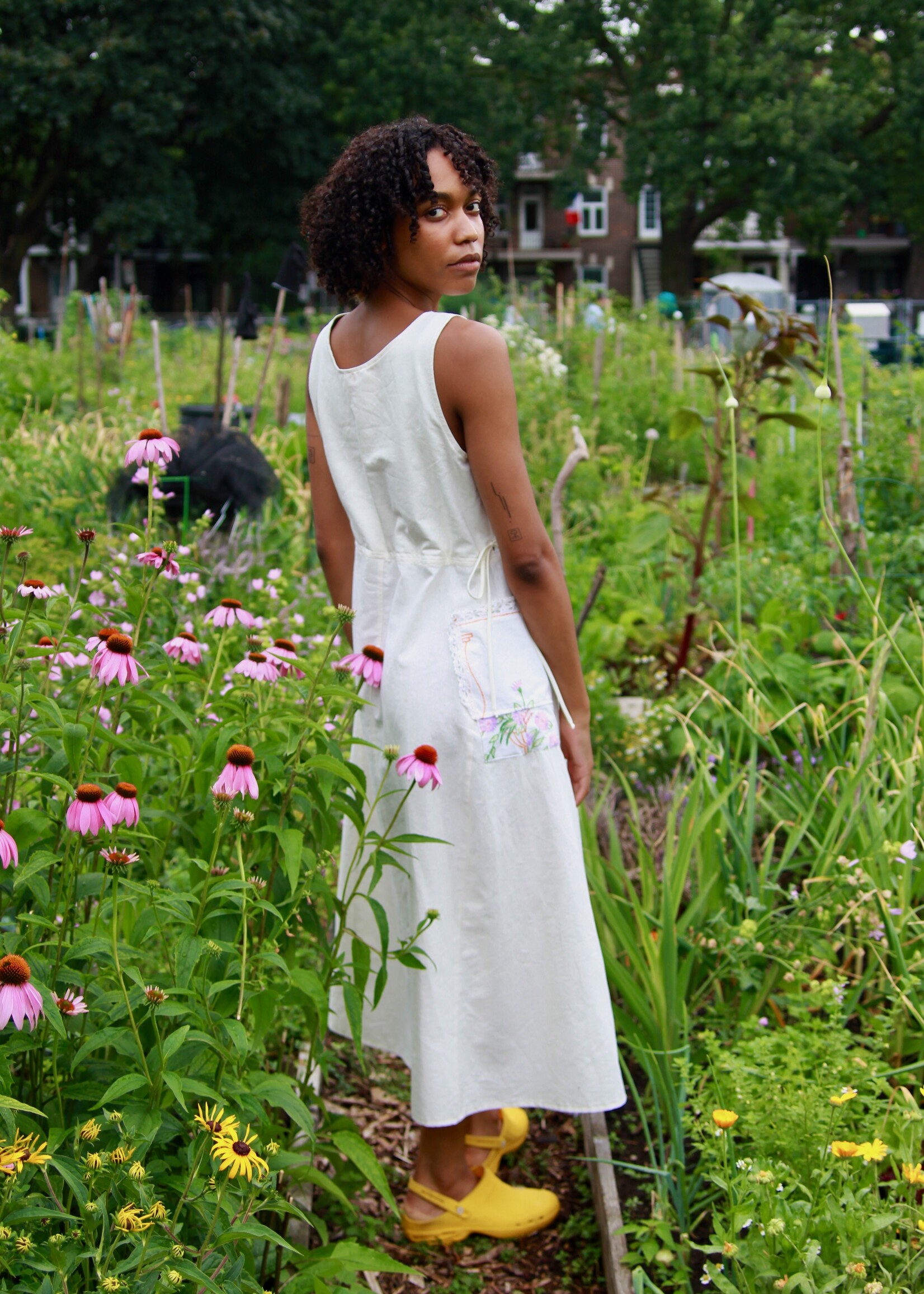 Studio Citizen Studio Citizen Upcycled Linen Dress  -Bouquet - XS