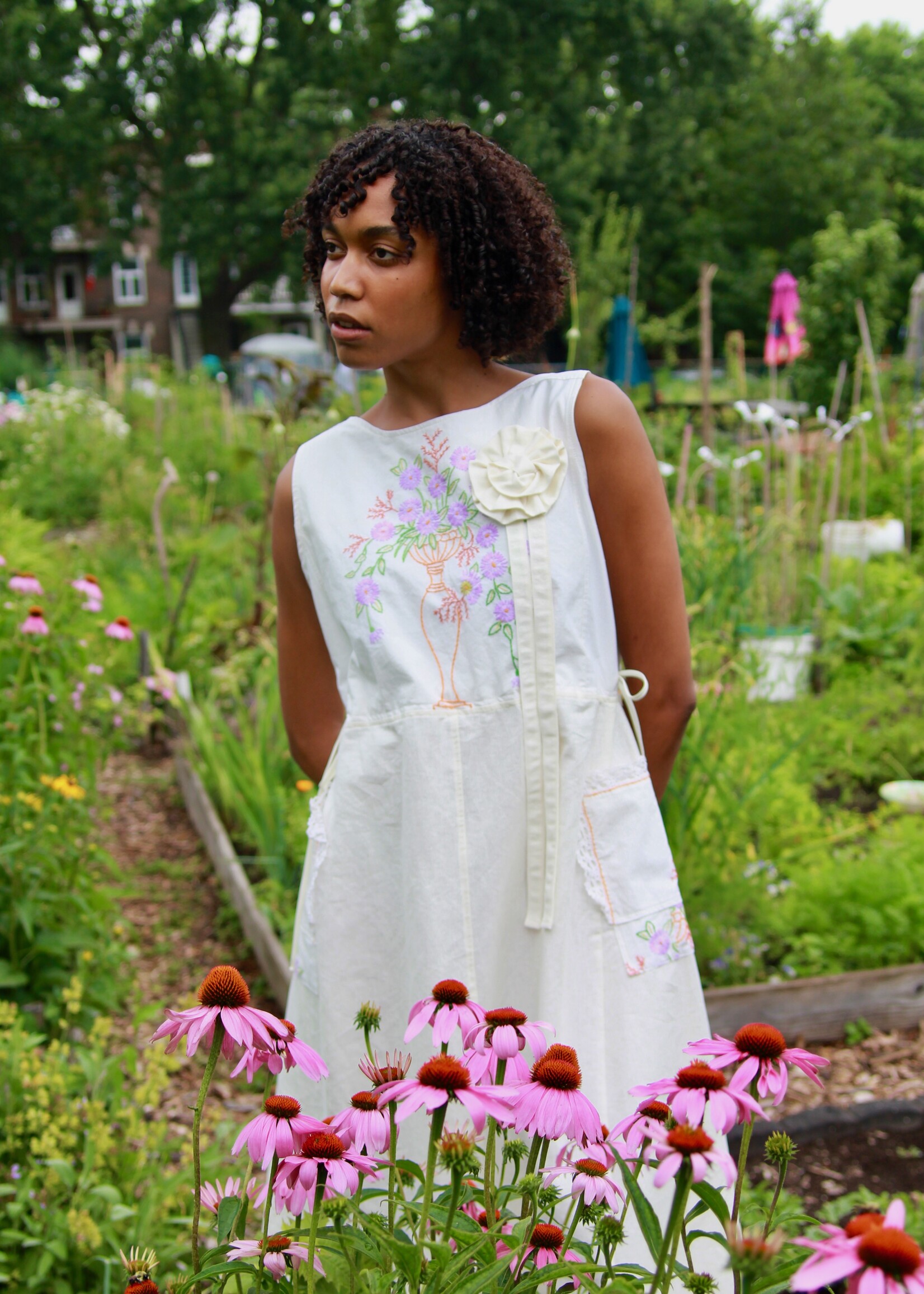 Studio Citizen Studio Citizen Upcycled Linen Dress  -Bouquet - XS