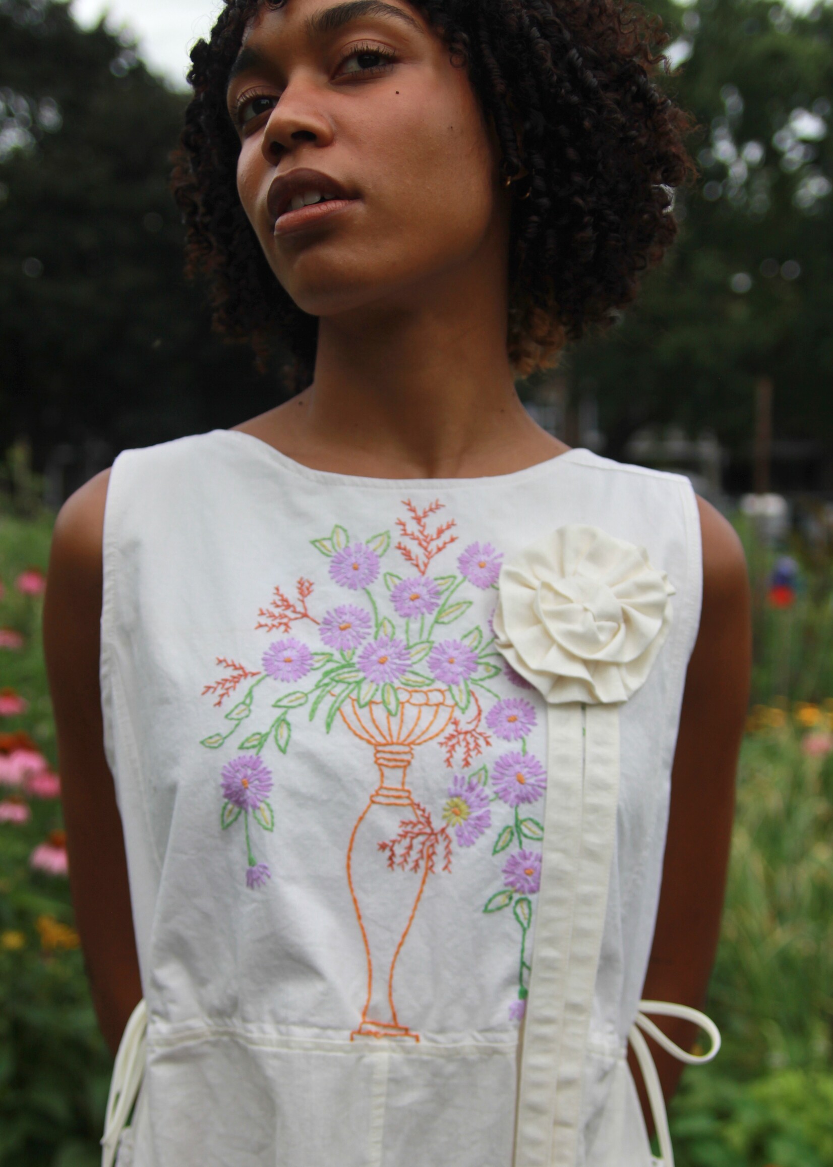 Studio Citizen Studio Citizen Upcycled Linen Dress  -Bouquet - XS