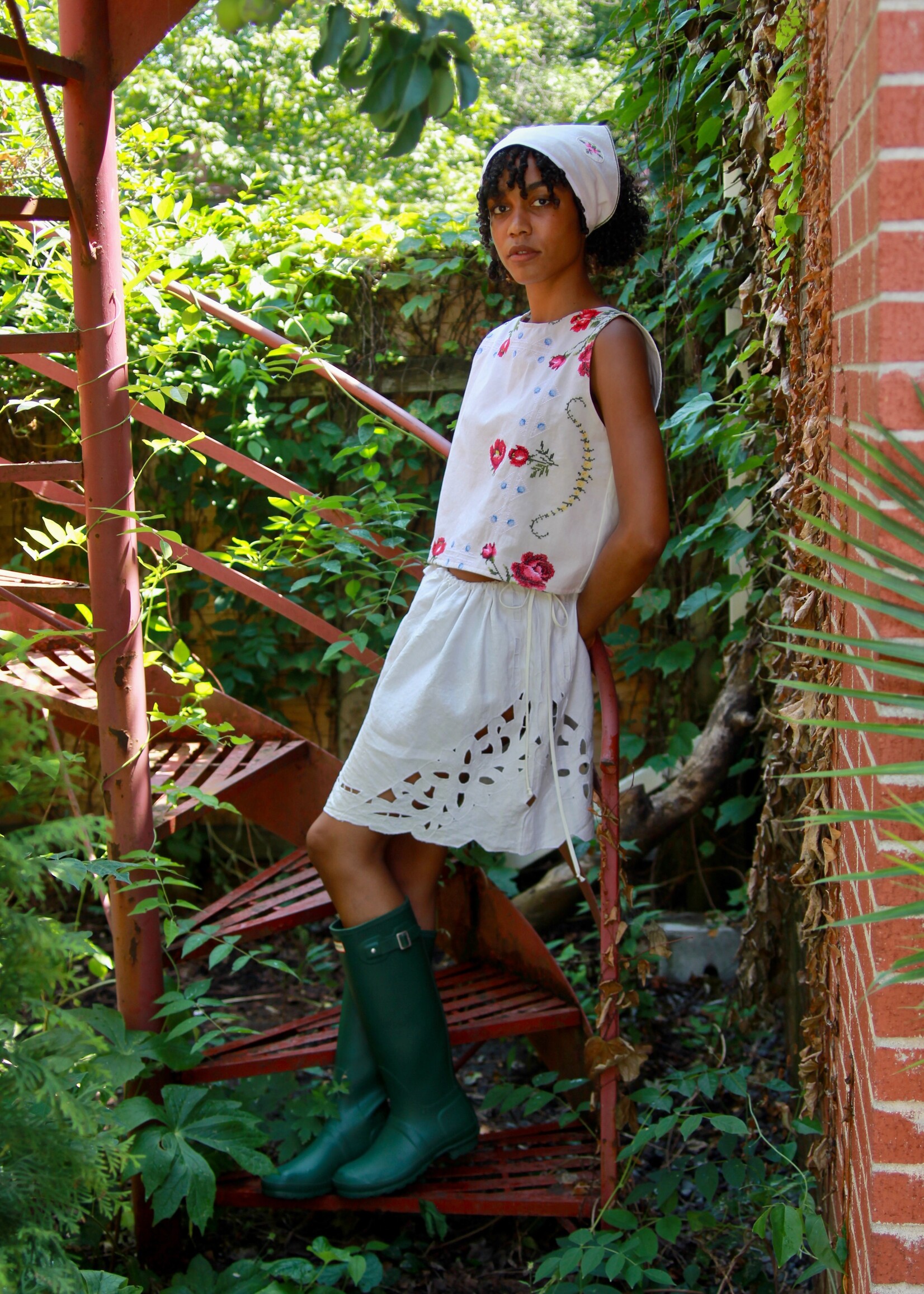 Studio Citizen Studio Citizen Upcycled Linen Skirt  - M