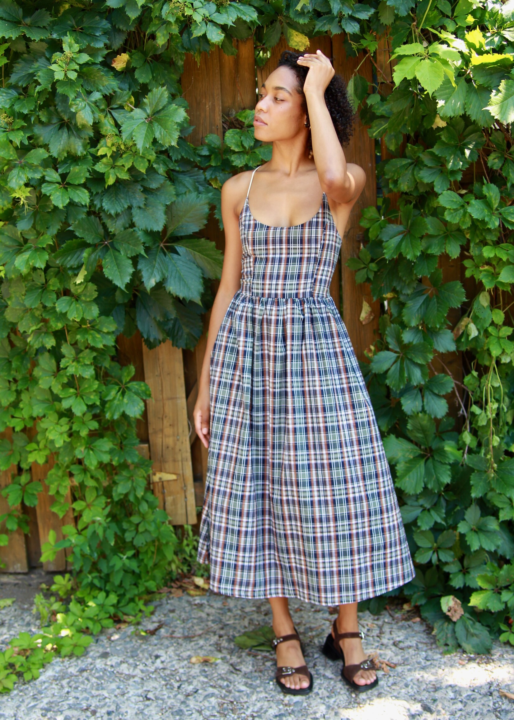 Studio Citizen Studio Citizen Maiden Dress in Autumn Plaid