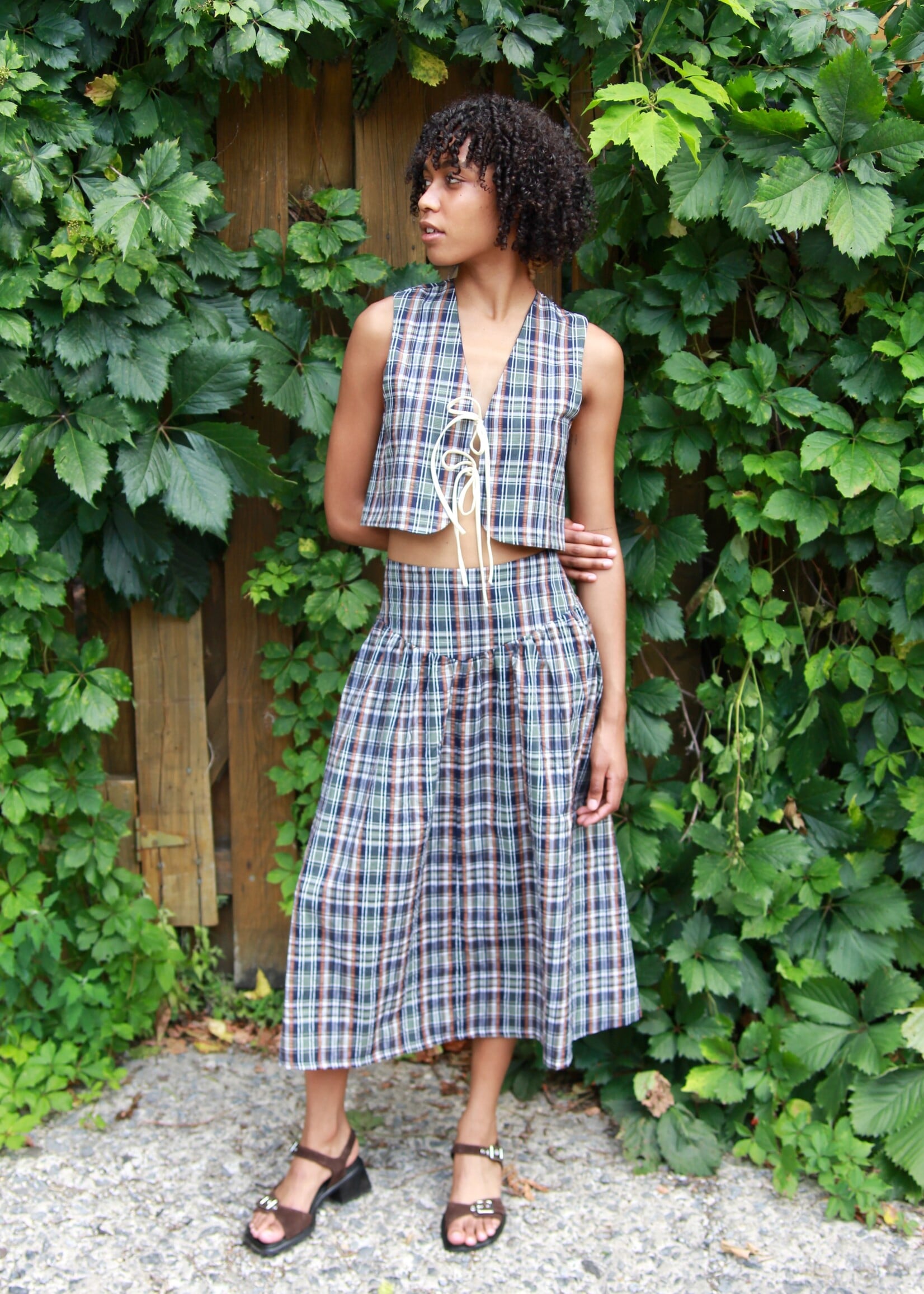 Studio Citizen Studio Citizen Maiden Skirt in Autumn Plaid