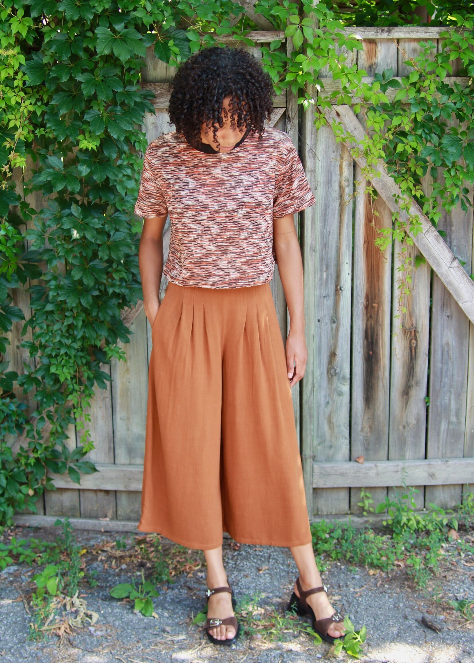 Studio Citizen Studio Citizen Palazzo Pants in Russet Rayon